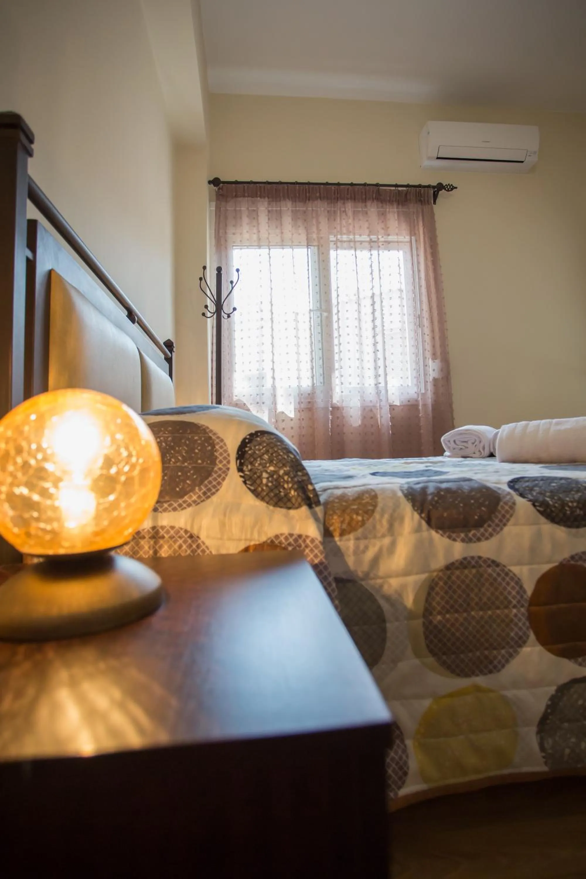 Decorative detail, Bed in Pegasus Rooms