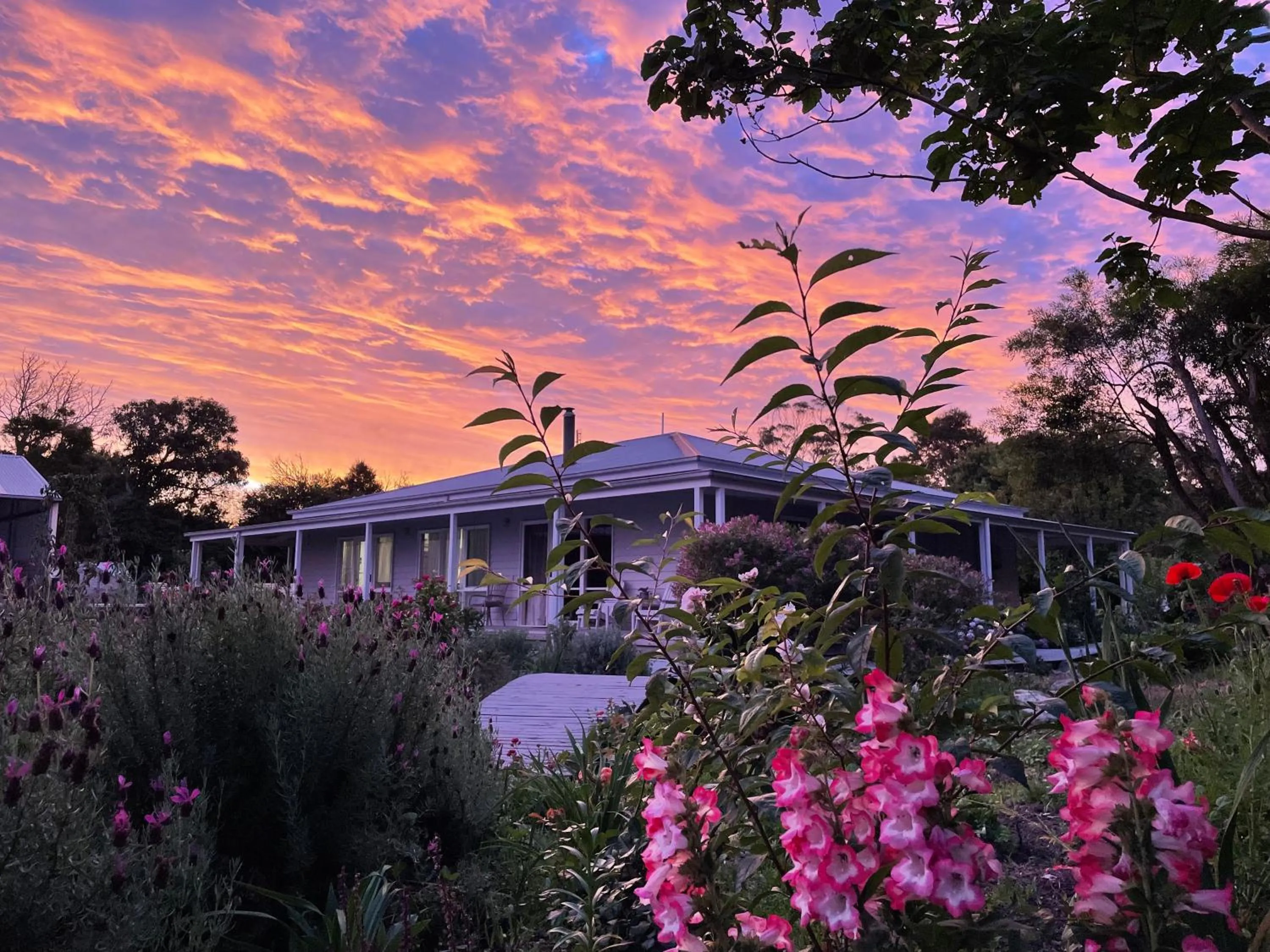 Sunset in Tindoona Cottages