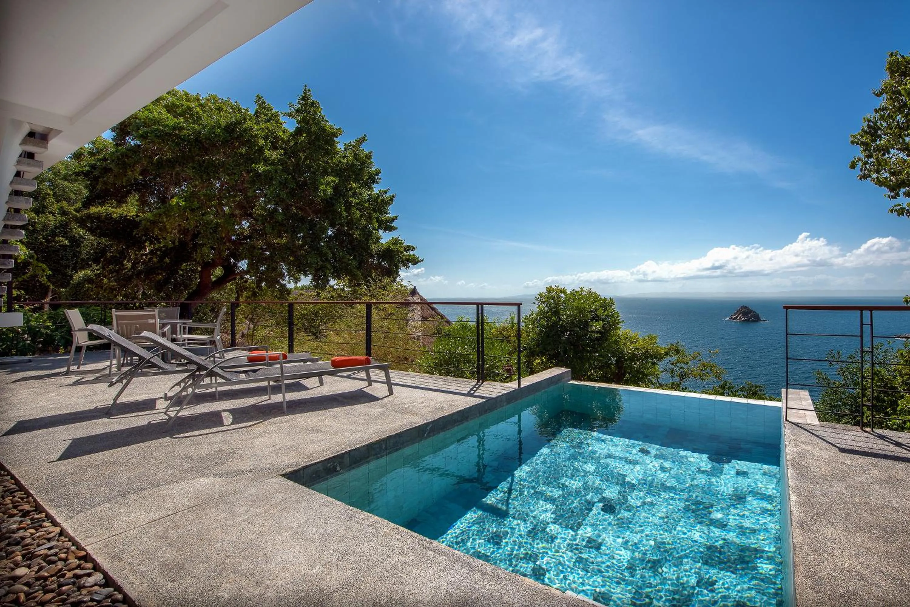 Pool view in Philip's Villa