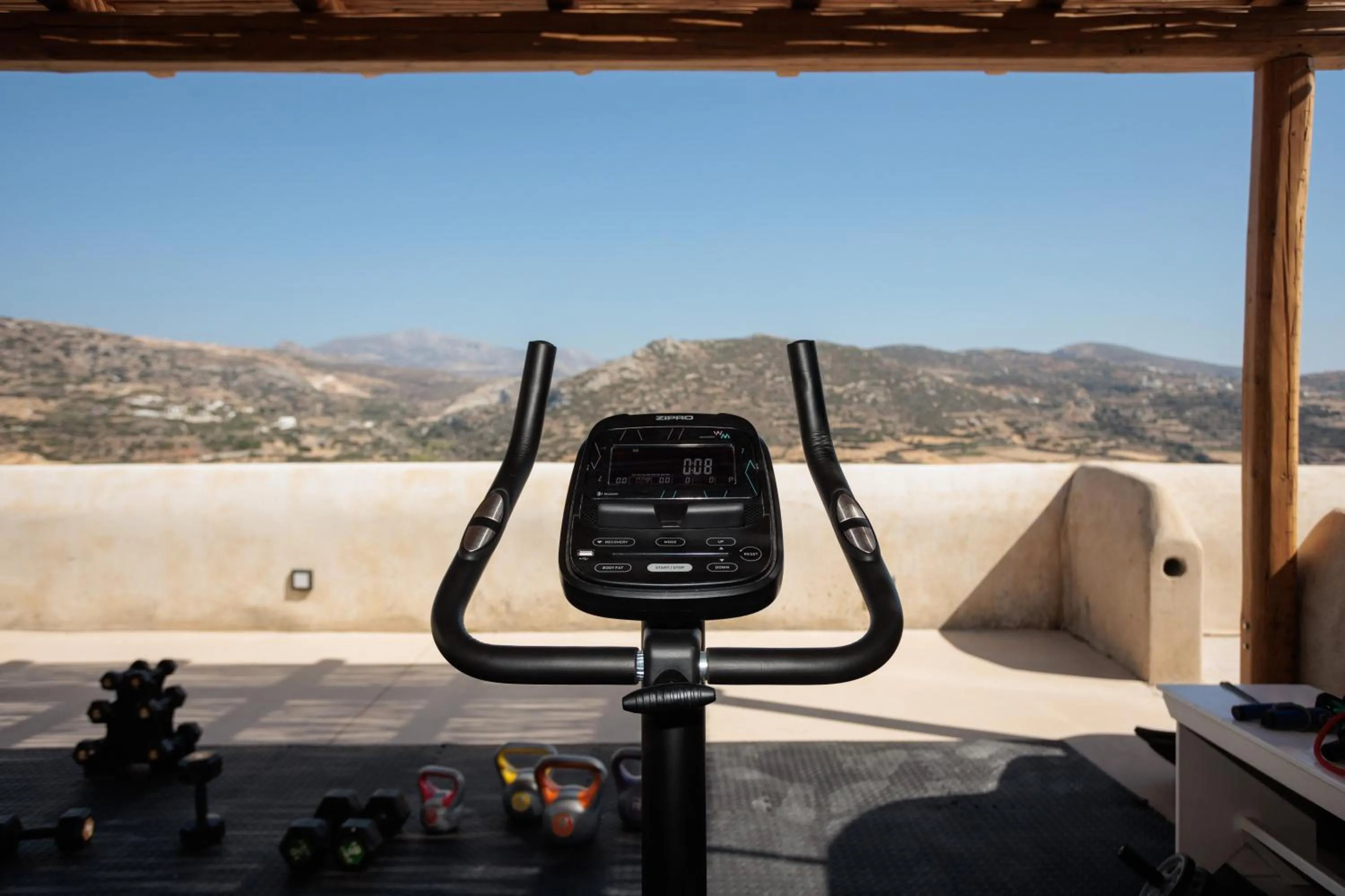 Fitness centre/facilities in Halcyon Suites and Villas Naxos