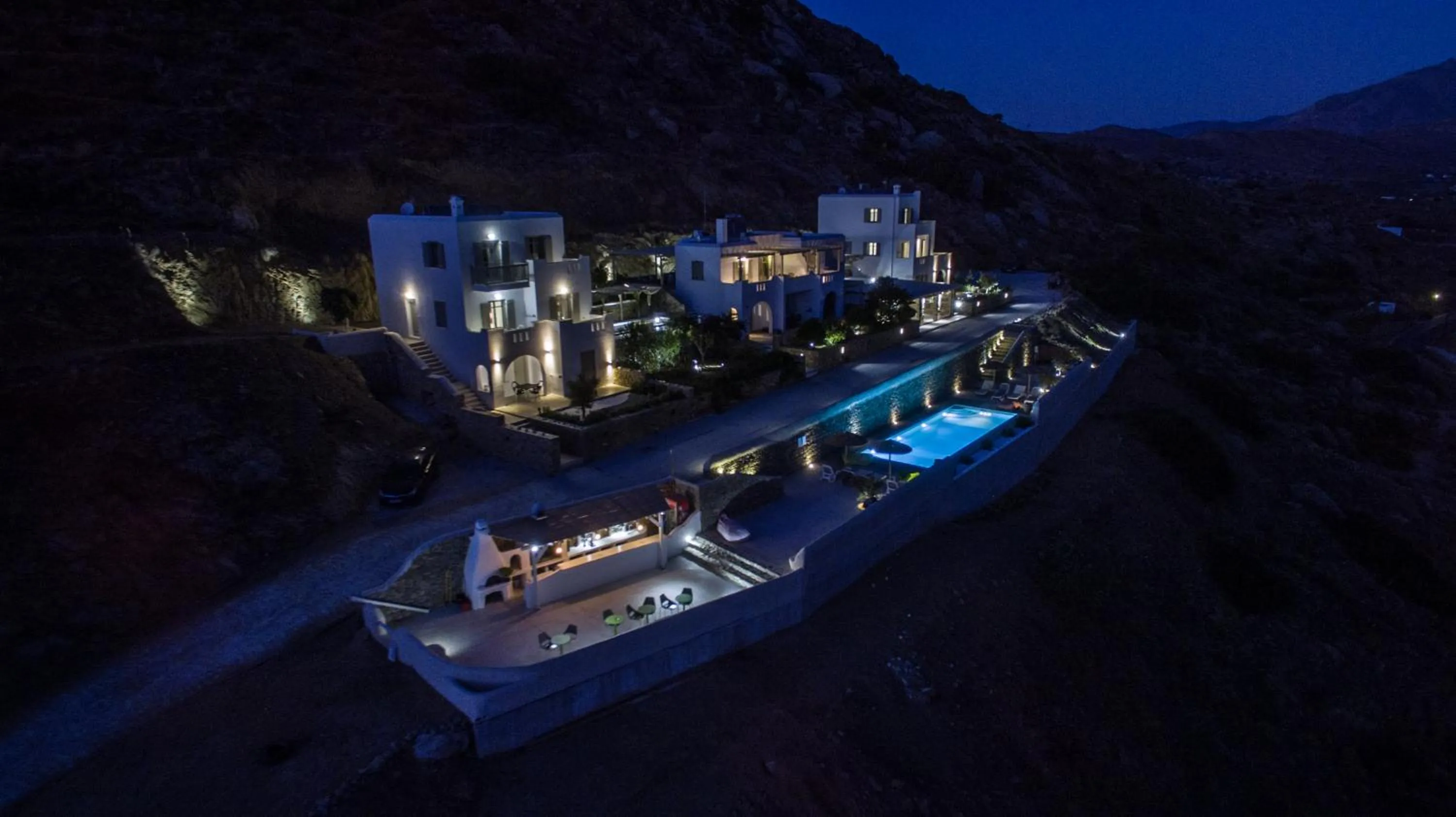 Patio in Halcyon Suites and Villas Naxos