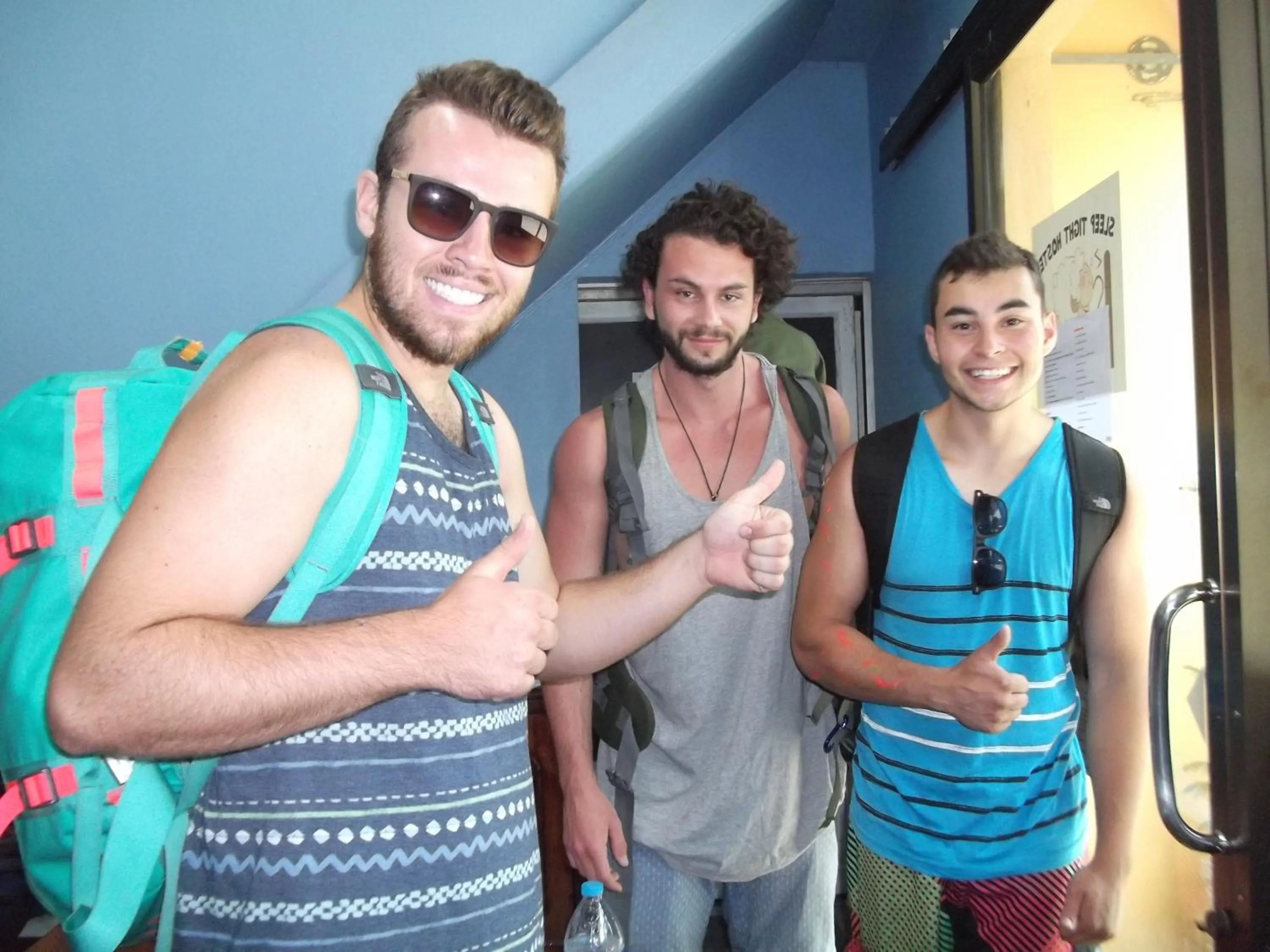 group of guests in Sleep Tight Hostel at Koh Phangan