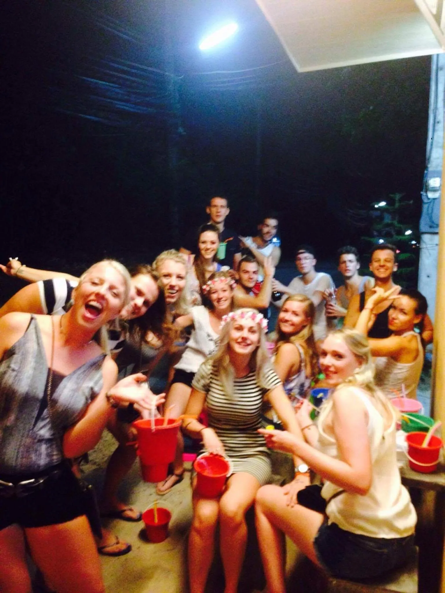 People in Sleep Tight Hostel at Koh Phangan