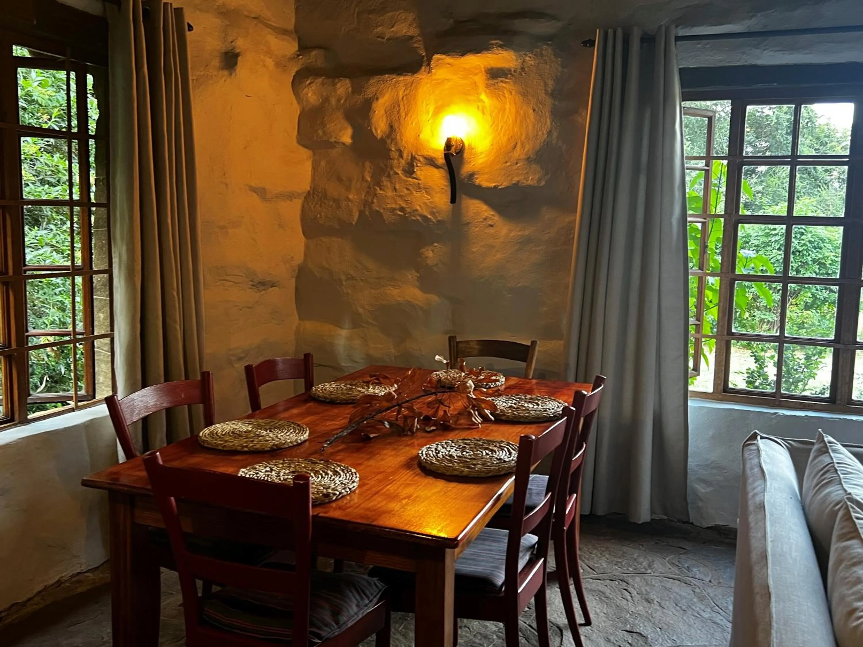 Dining area in Wyford Farm