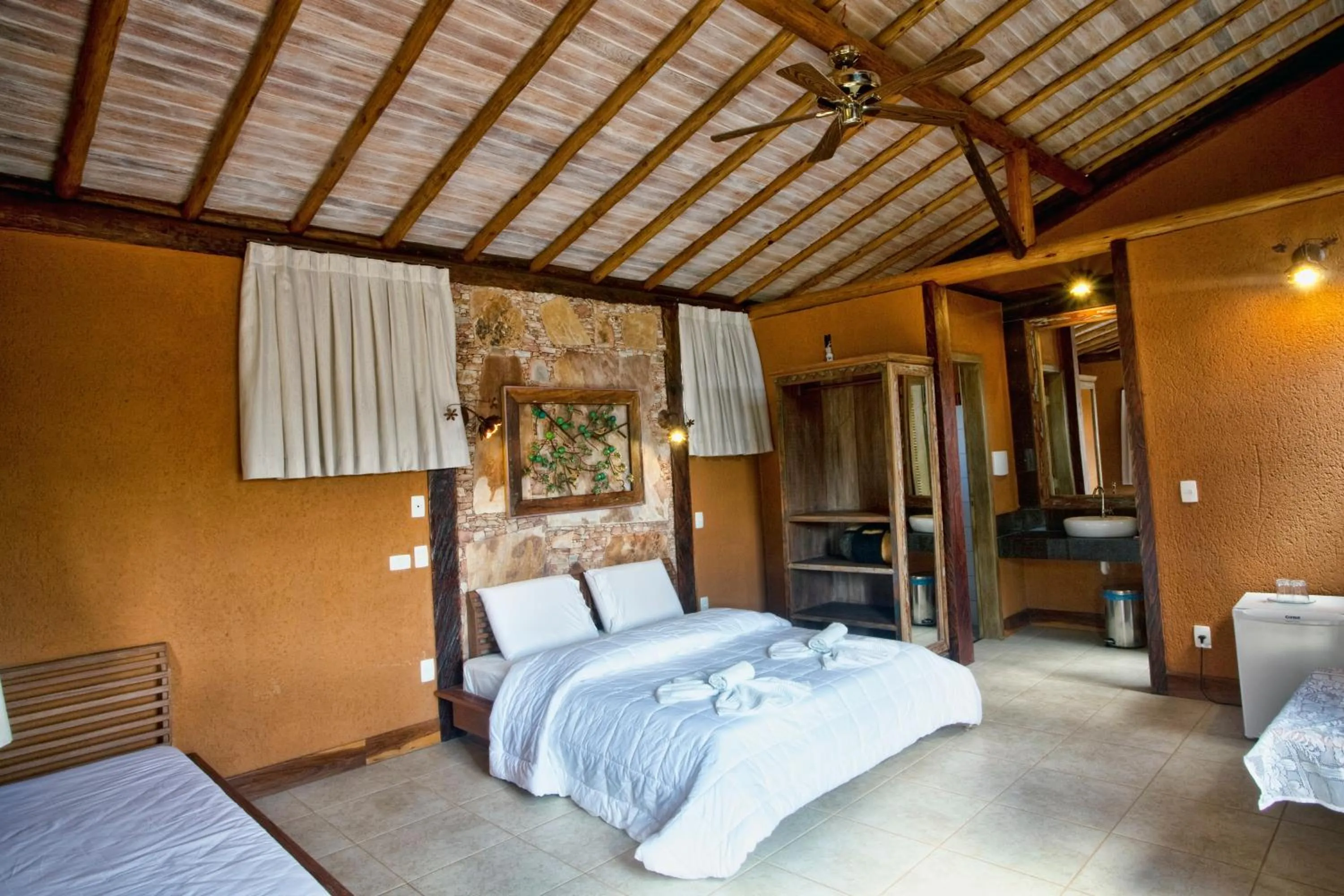 Bed in Rancho Cipo Pousada