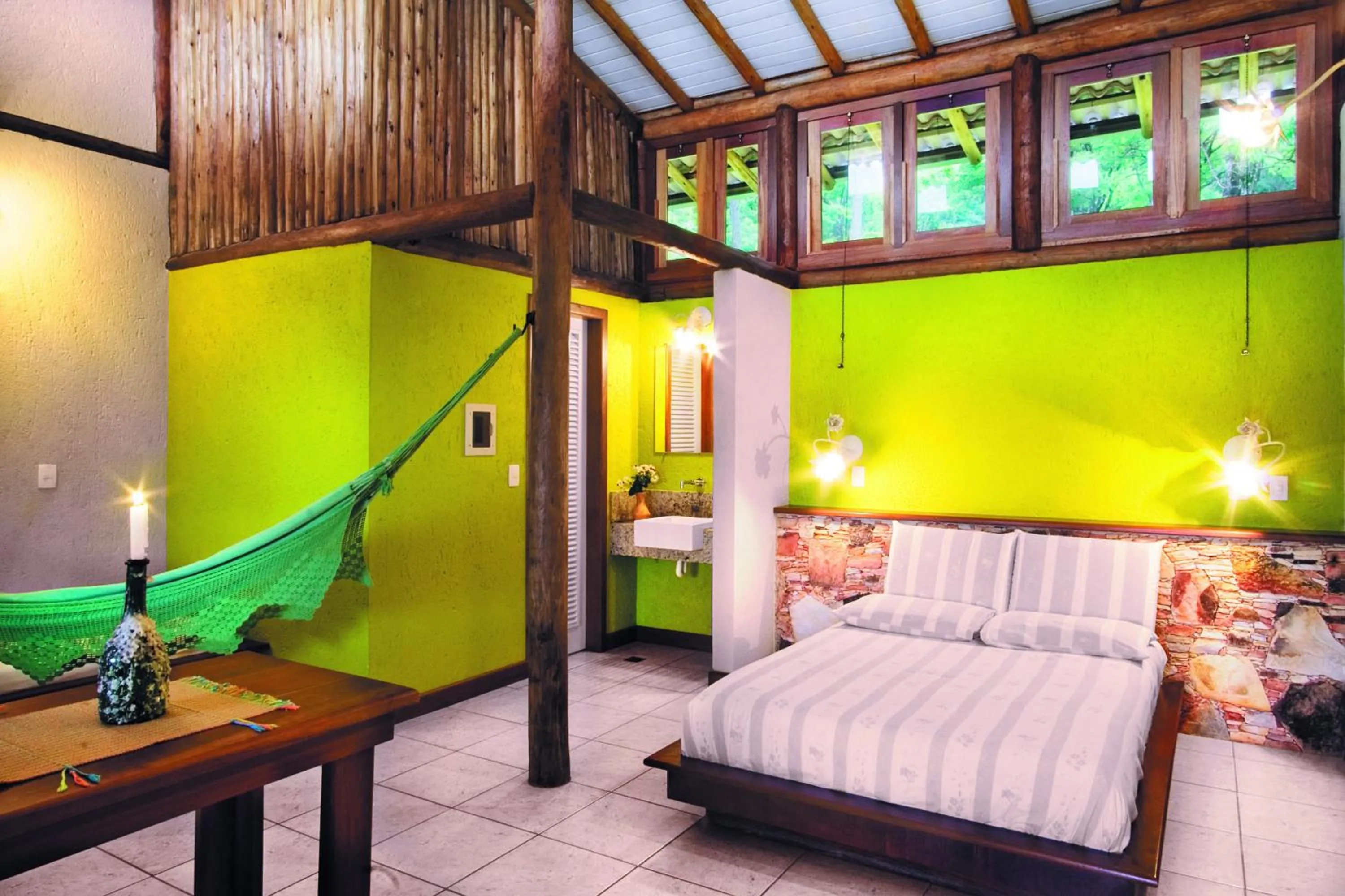 Bed in Rancho Cipo Pousada