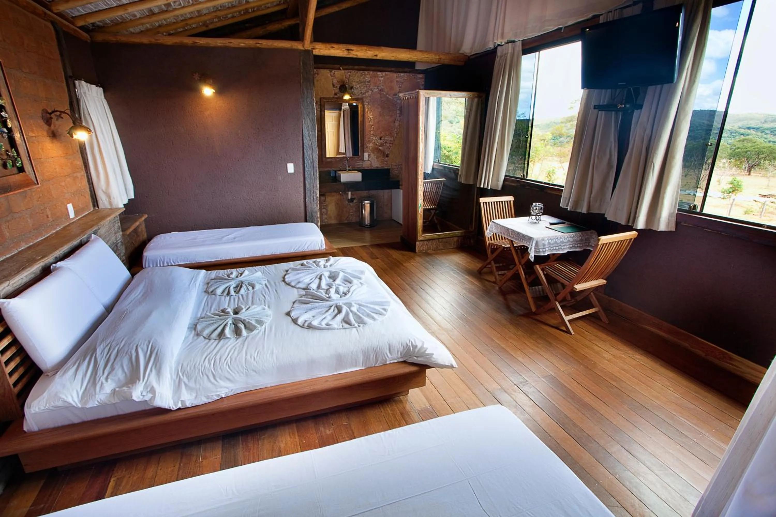 Bed in Rancho Cipo Pousada