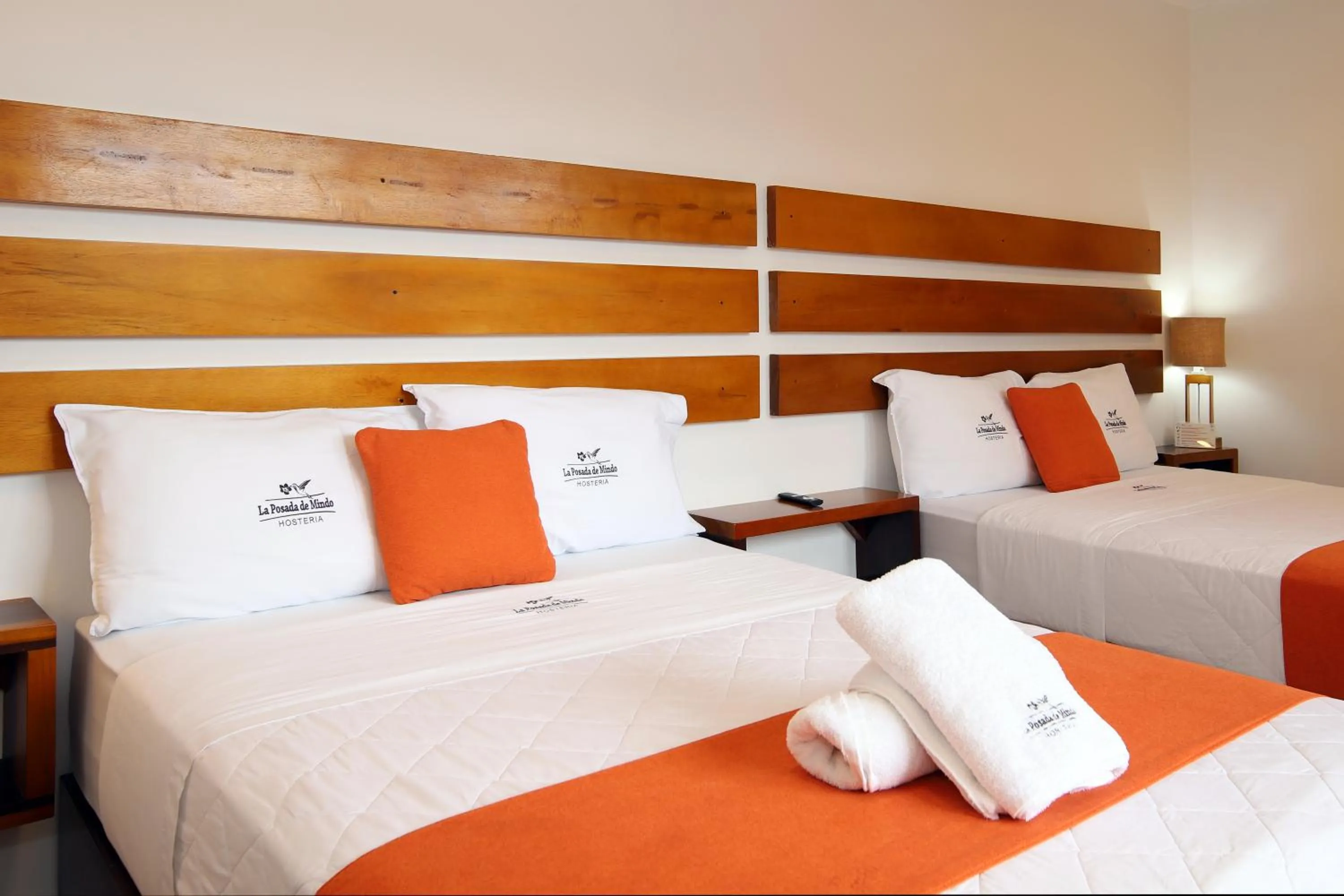 Bed in La Posada de Mindo