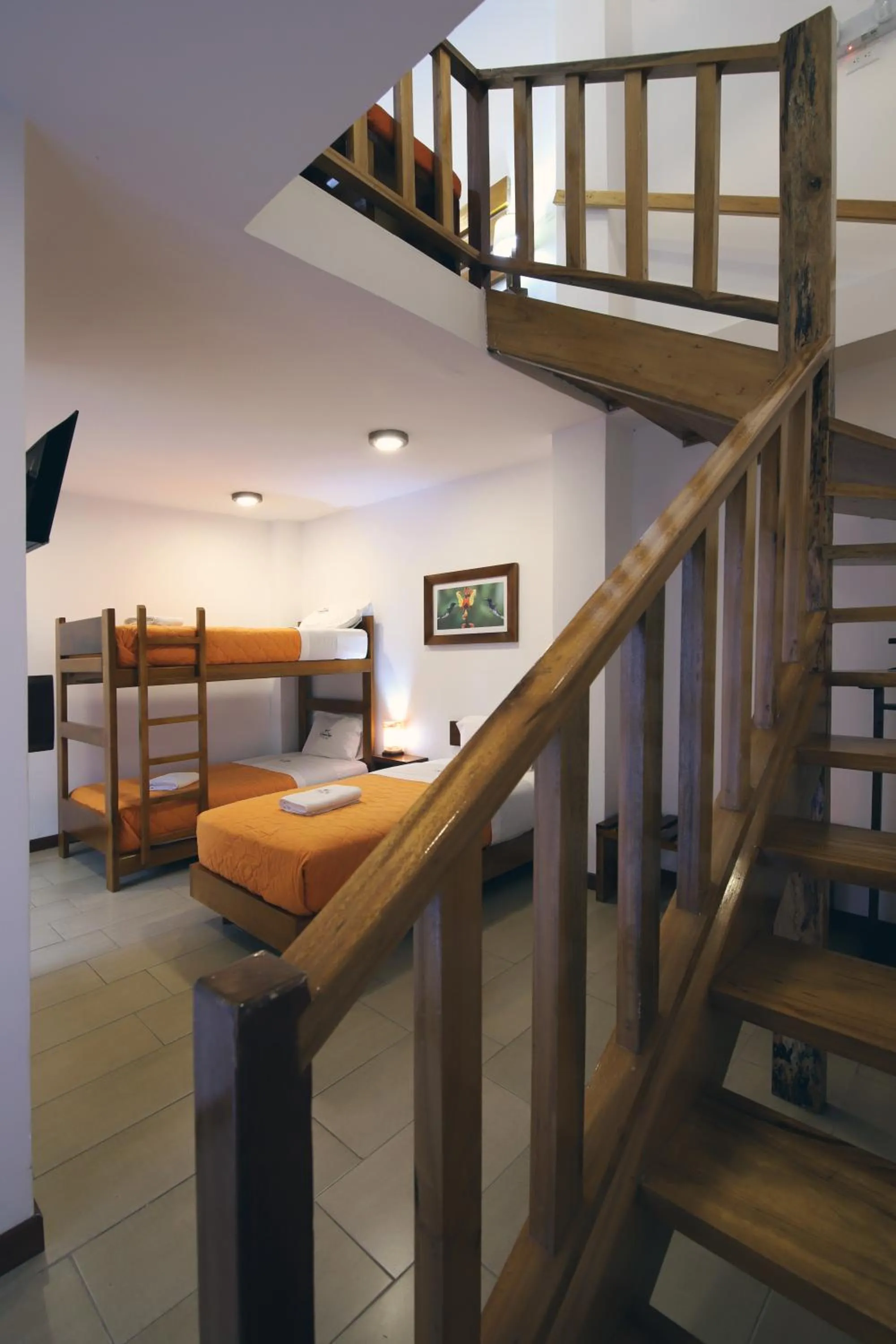 Bed in La Posada de Mindo