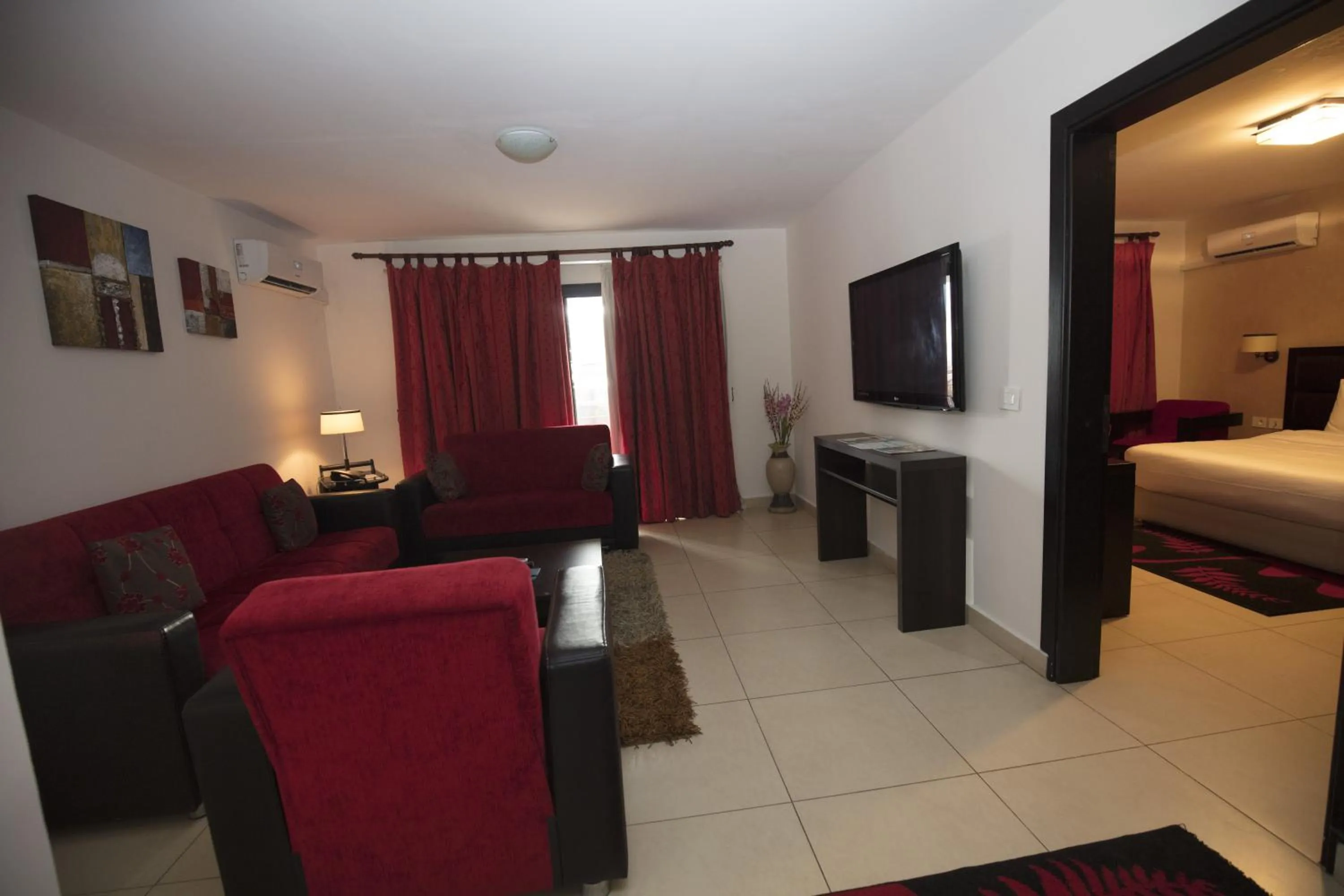 Bed in Hotel Palm Beach