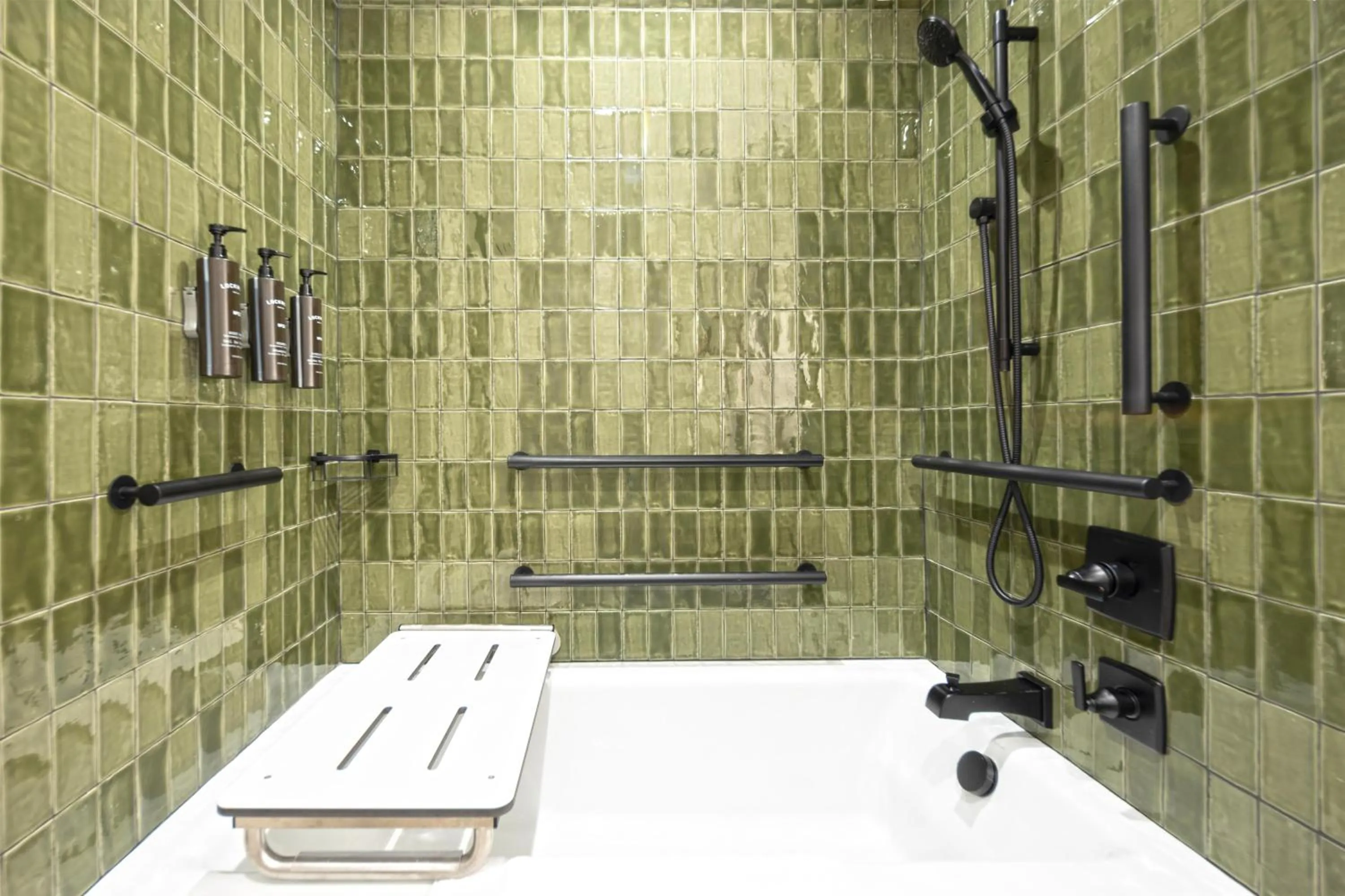 Bathroom in The Key Hotel Dubuque, Tapestry Collection By Hilton