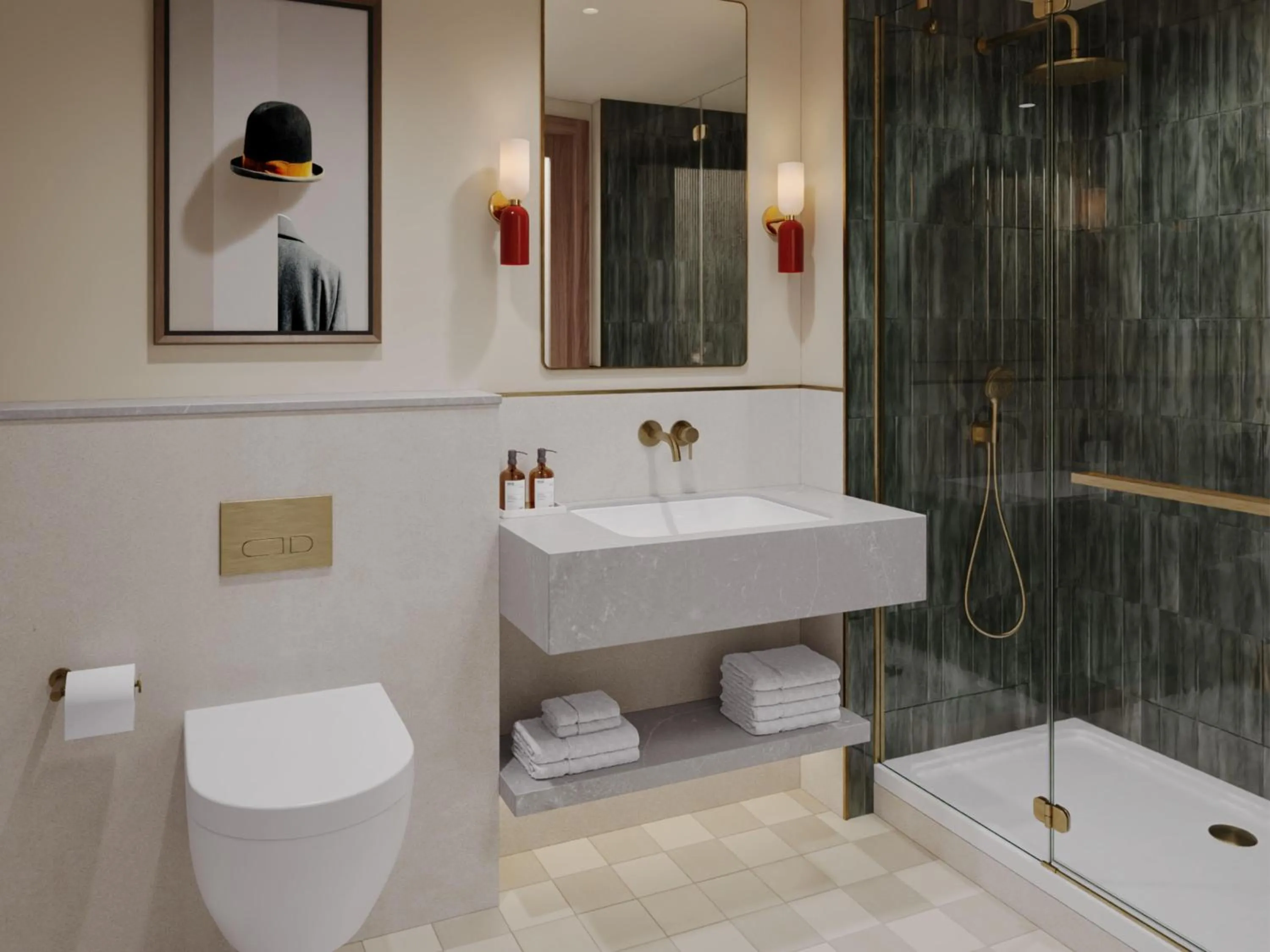 Bathroom in The Derby London City, Curio Collection By Hilton