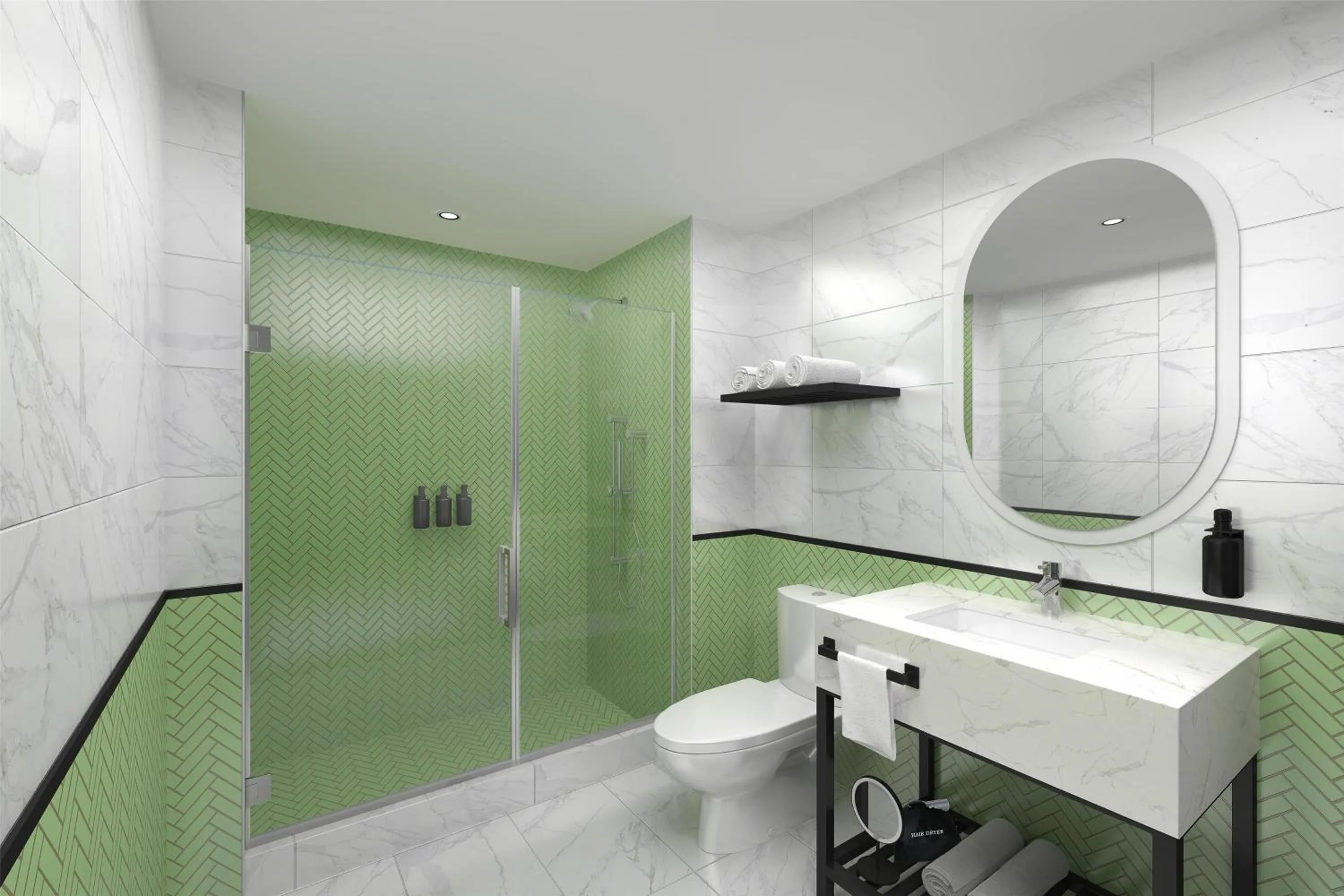 Bathroom in Hilton Miami Beach