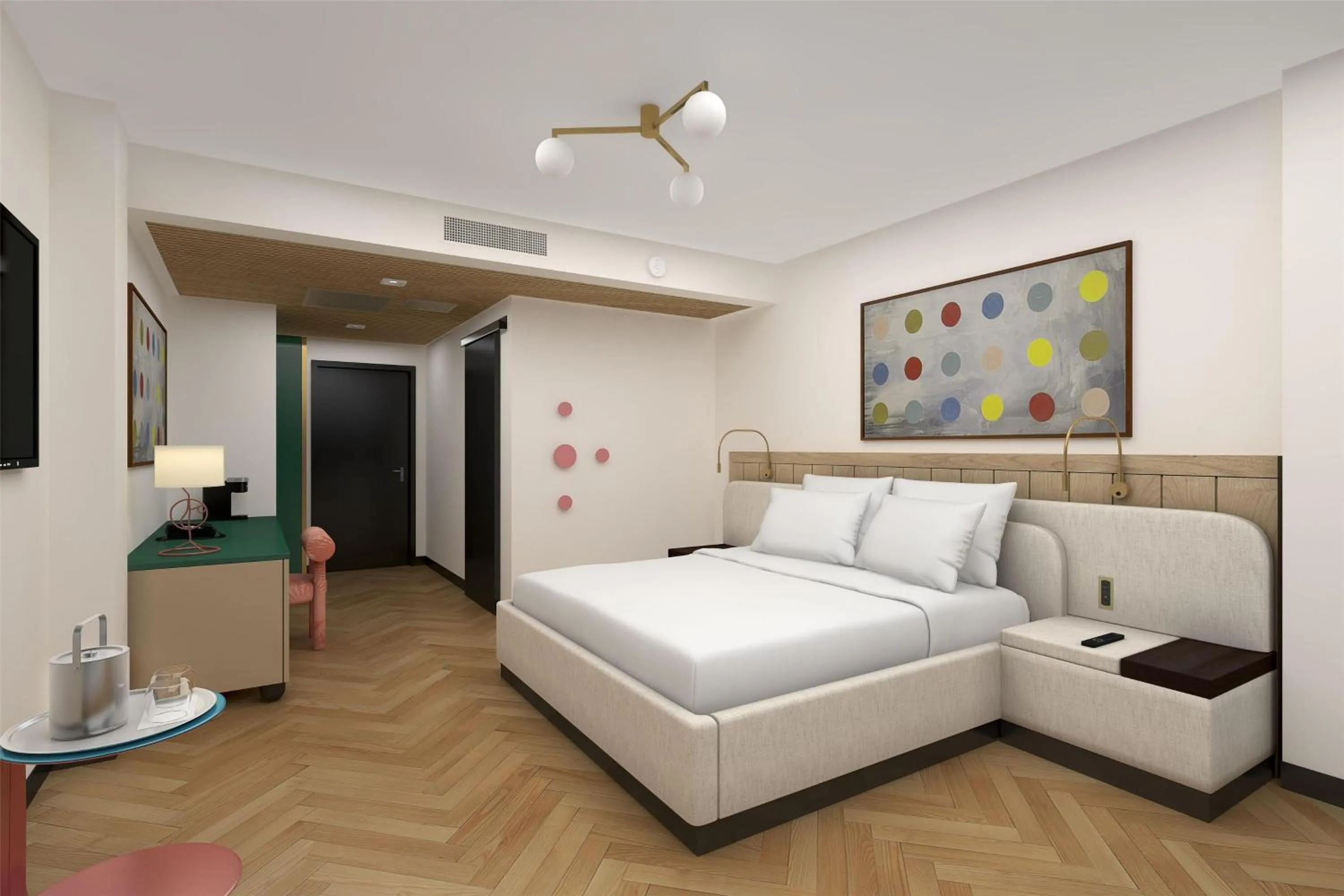 Bed in Hilton Miami Beach