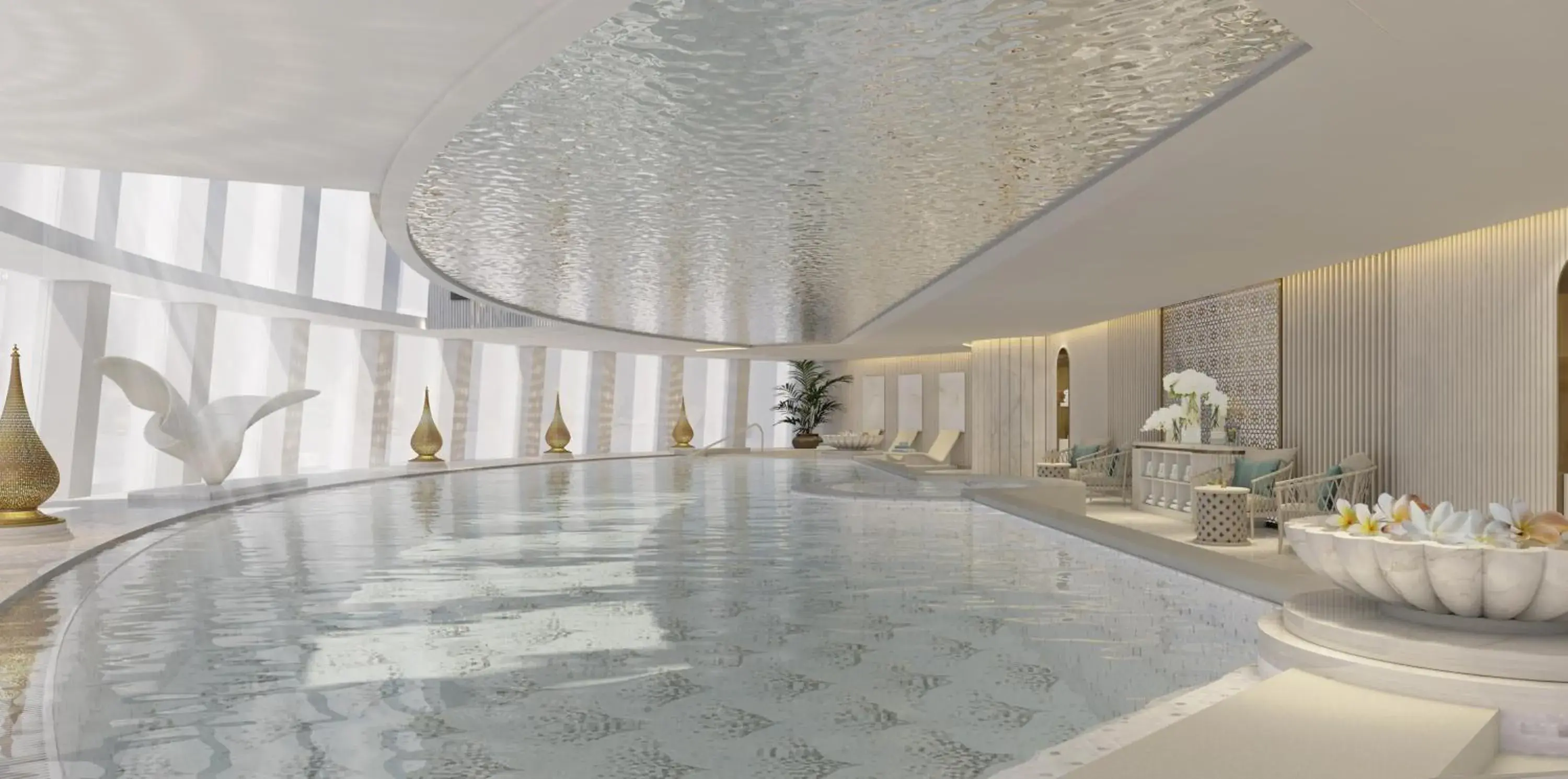 Pool view in Waldorf Astoria Rabat Salé Pool view in Waldorf Astoria Rabat Salé