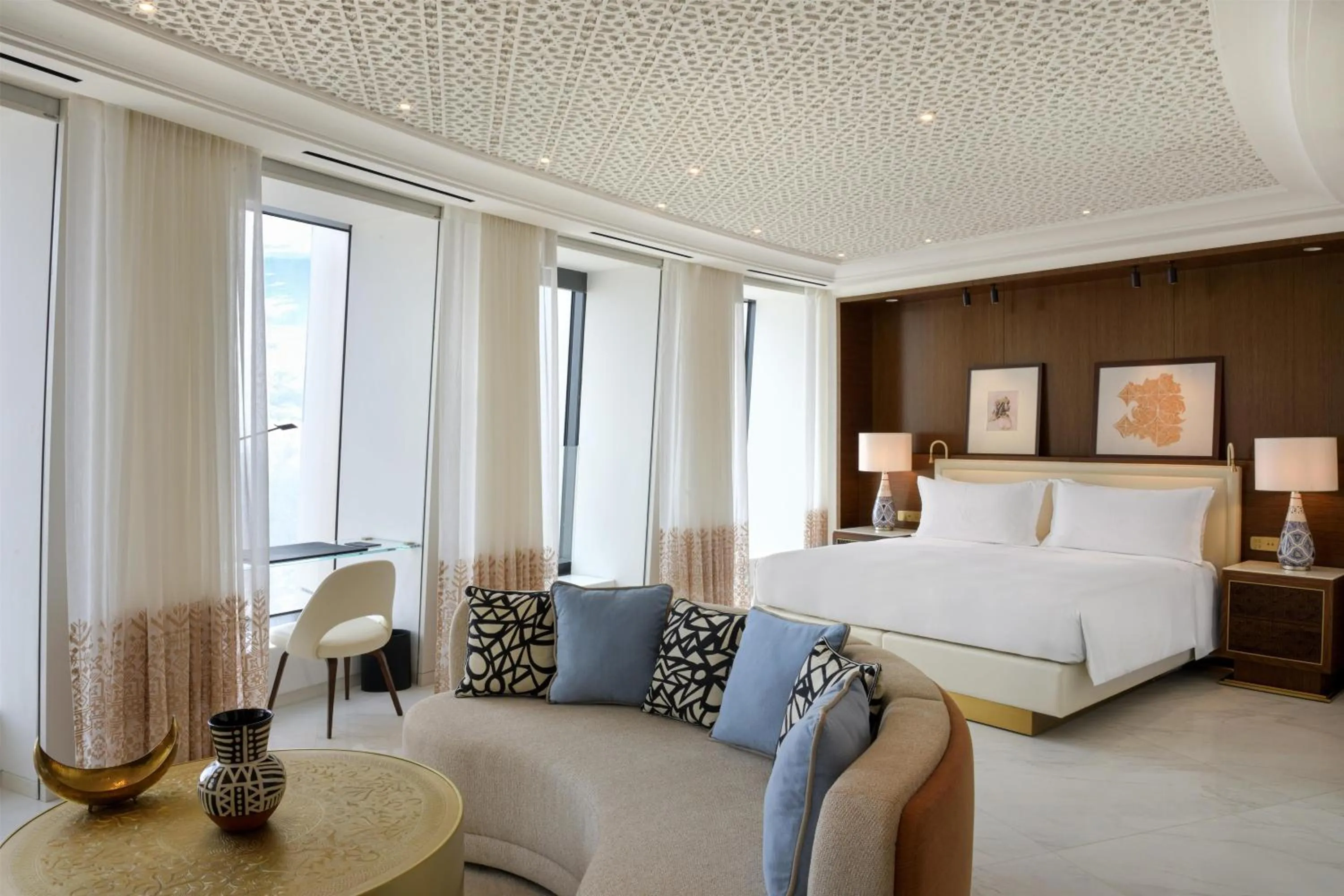 Living room, Bed in Waldorf Astoria Rabat Salé