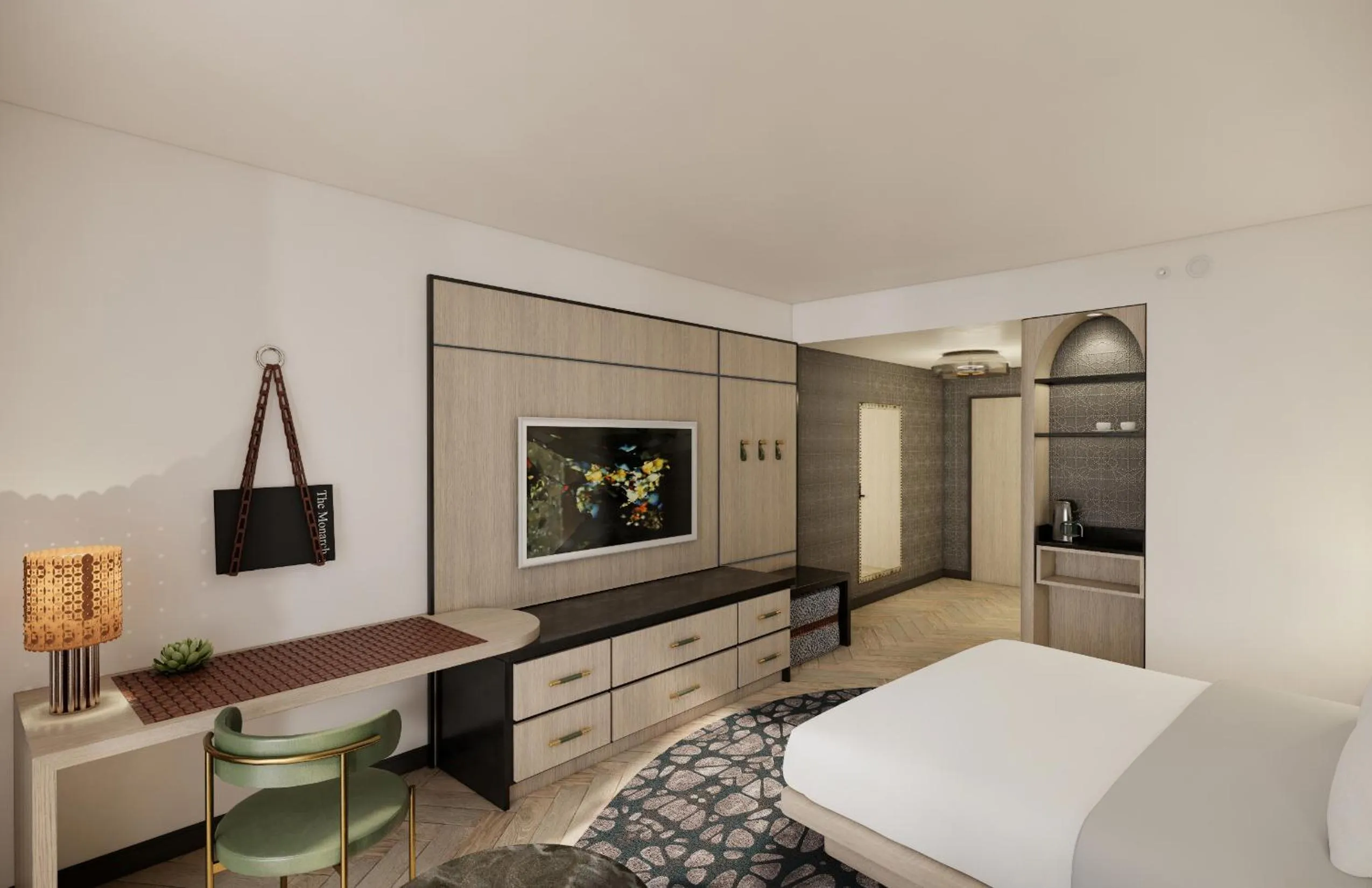 Bed in The Monarch San Antonio, Curio Collection By Hilton