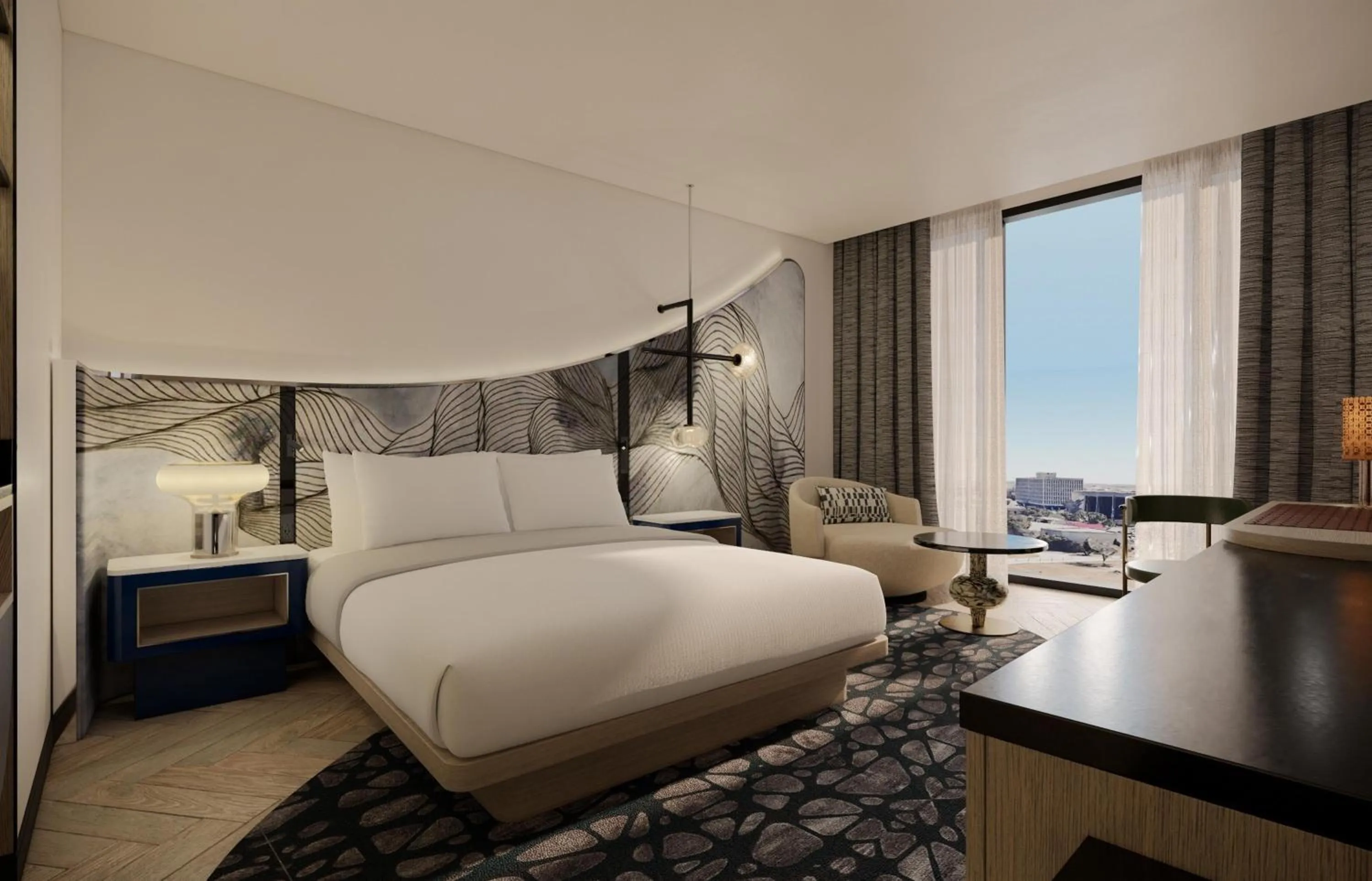 Bed in The Monarch San Antonio, Curio Collection By Hilton