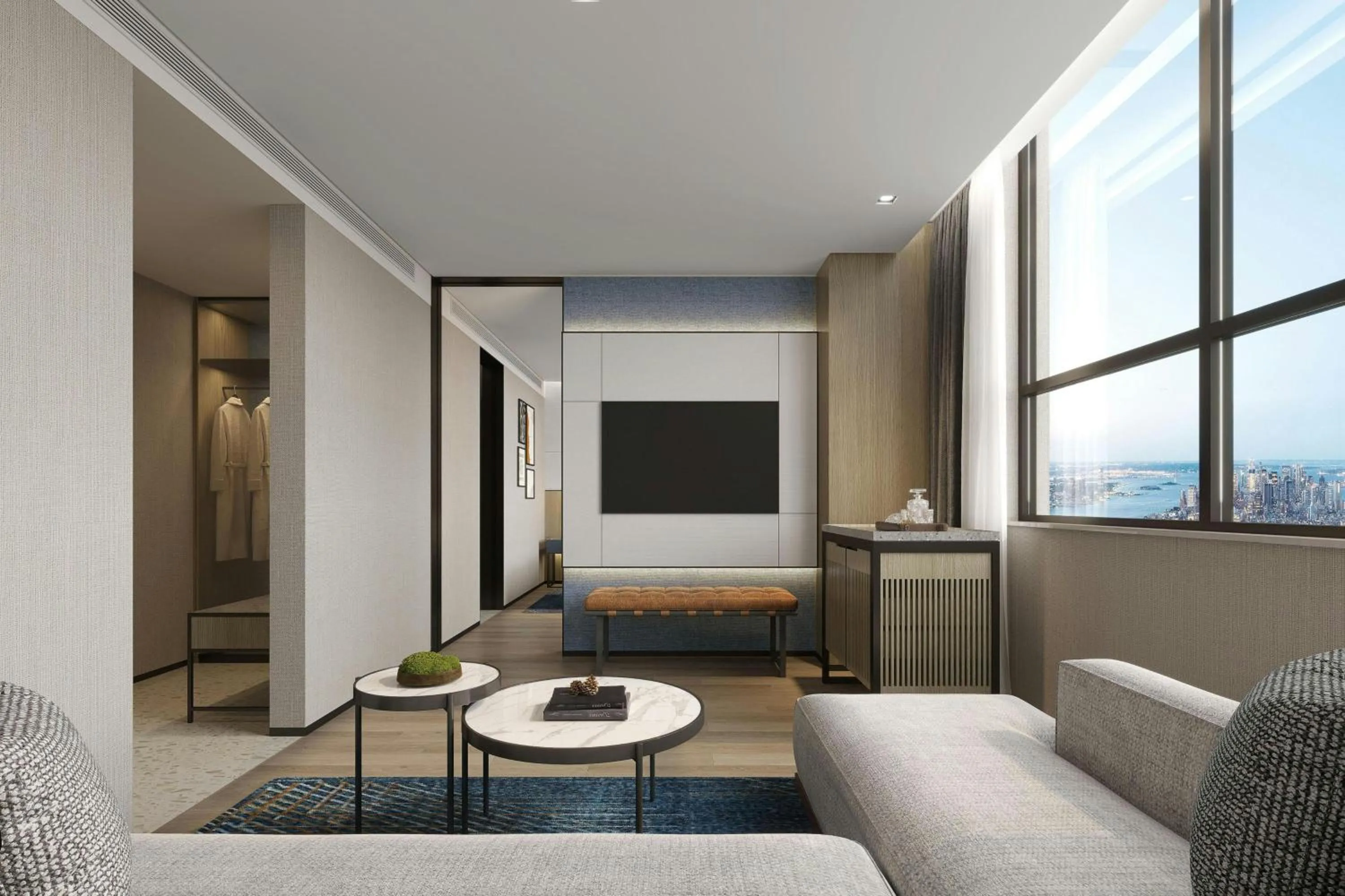 One-Bedroom Business King Suite with City View in Four Points by Sheraton Beijing Sanlitun Workers Stadium