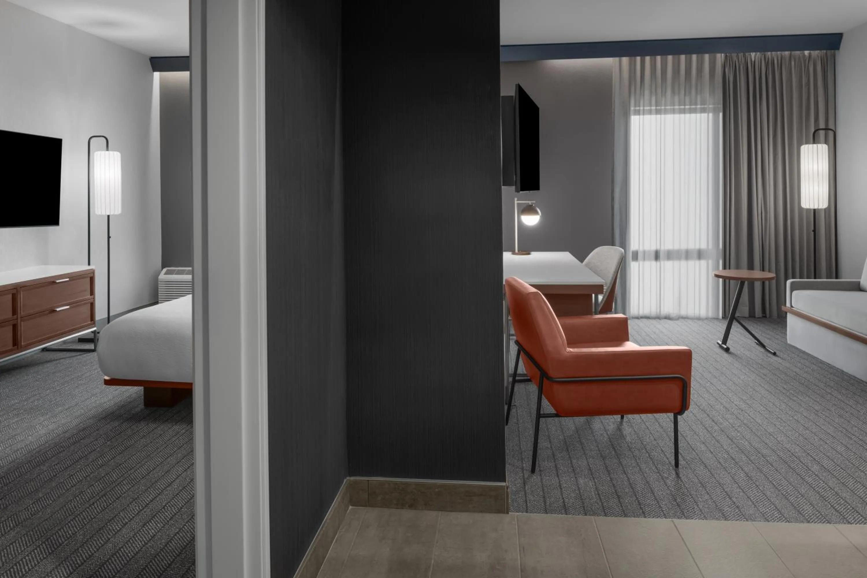 Bed in Courtyard by Marriott Woodland