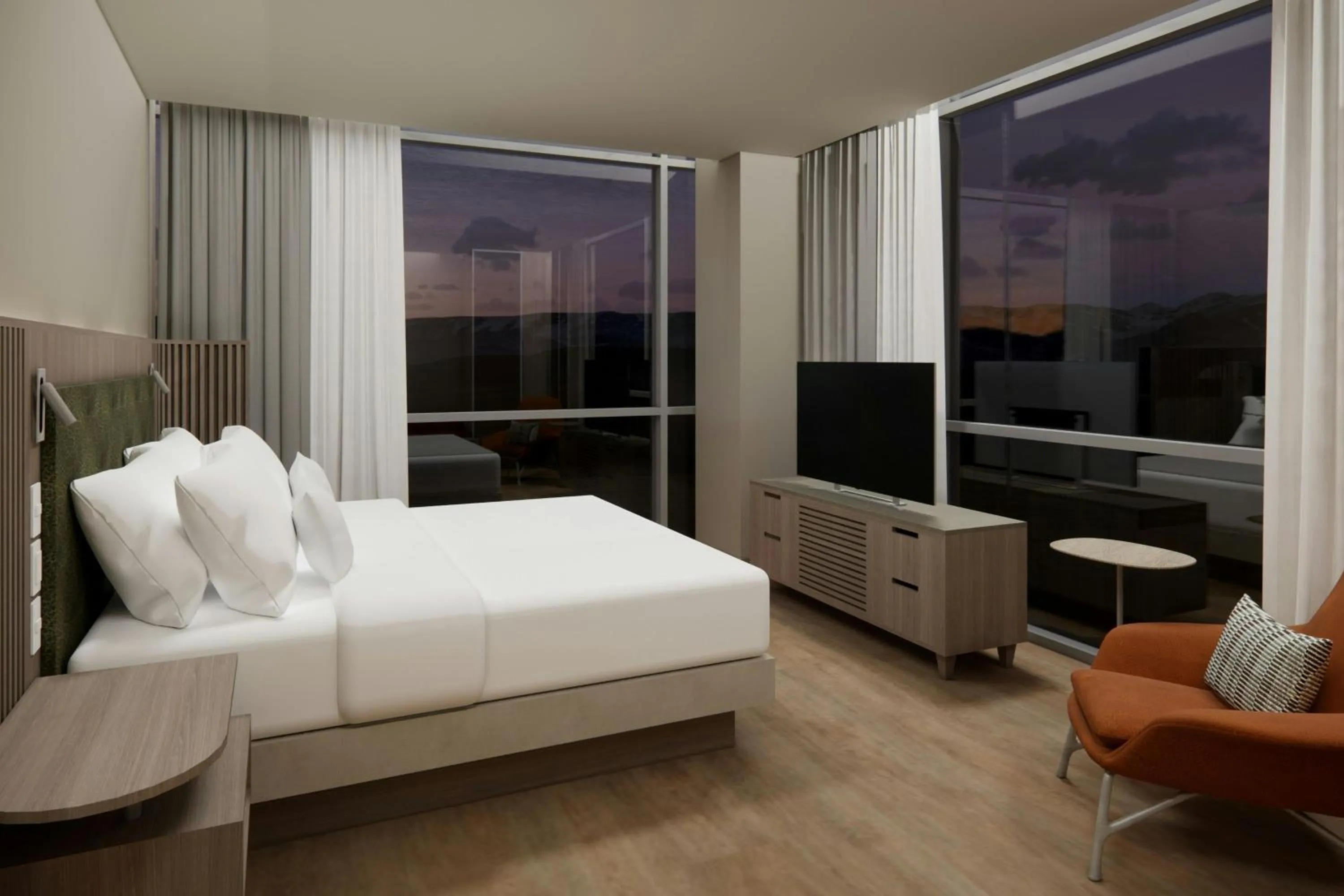 Bedroom, Bed in Courtyard by Marriott Quito Airport
