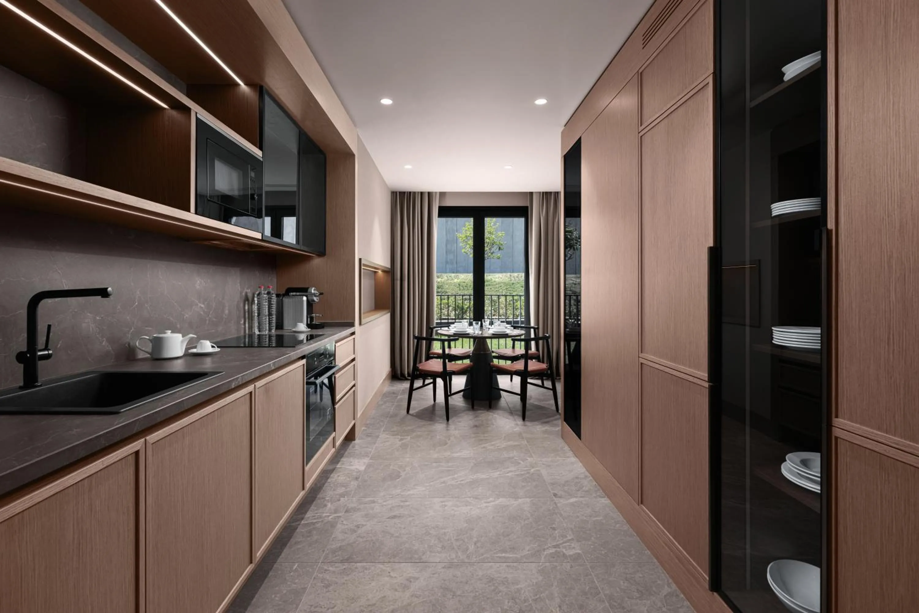 Kitchen or kitchenette in Marriott Executive Apartments Istanbul Tema World