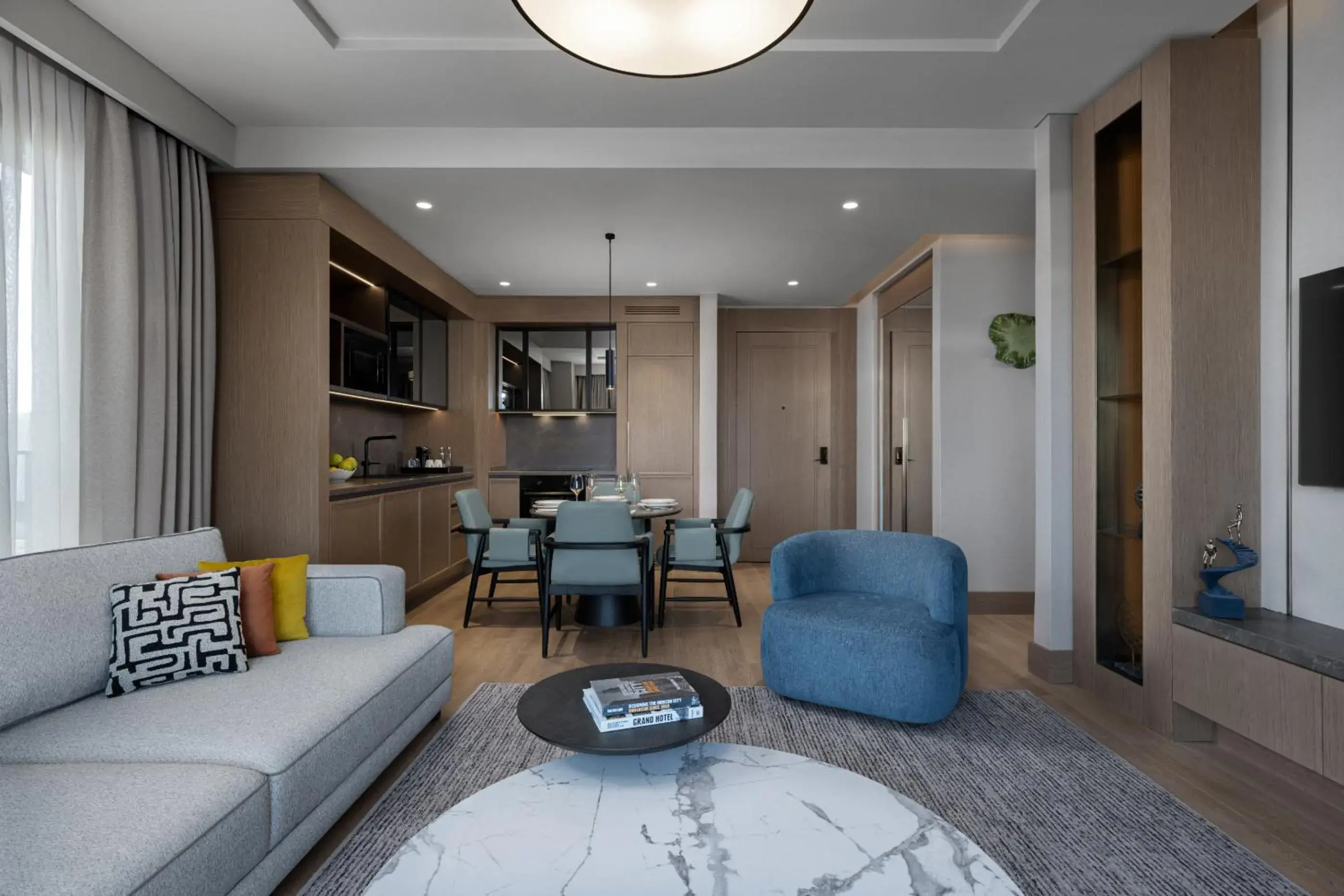 Two-Bedroom Apartment with One King Bed and One Double Bed in Marriott Executive Apartments Istanbul Tema World Two-Bedroom Apartment with One King Bed and One Double Bed in Marriott Executive Apartments Istanbul Tema World