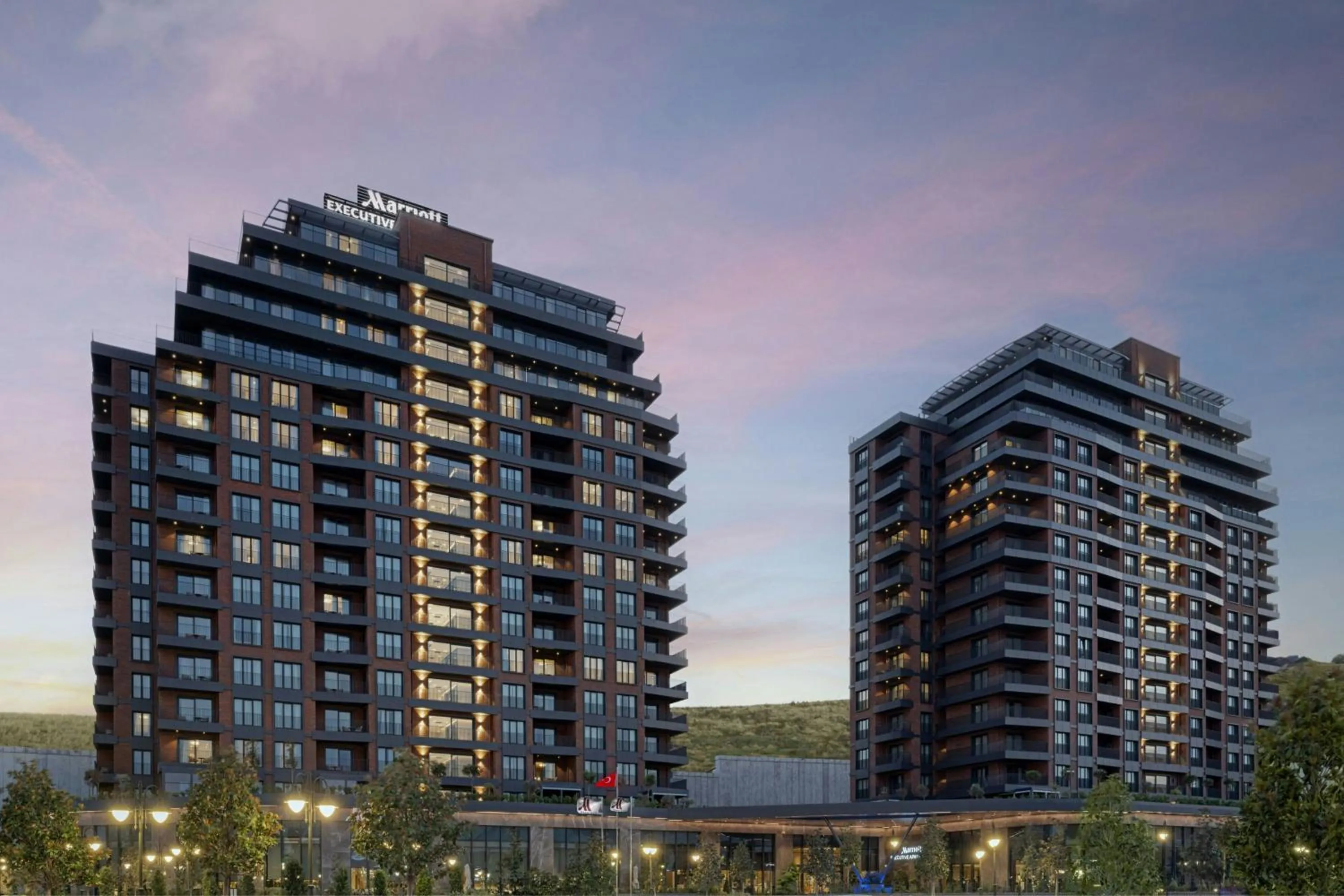 Property building in Marriott Executive Apartments Istanbul Tema World