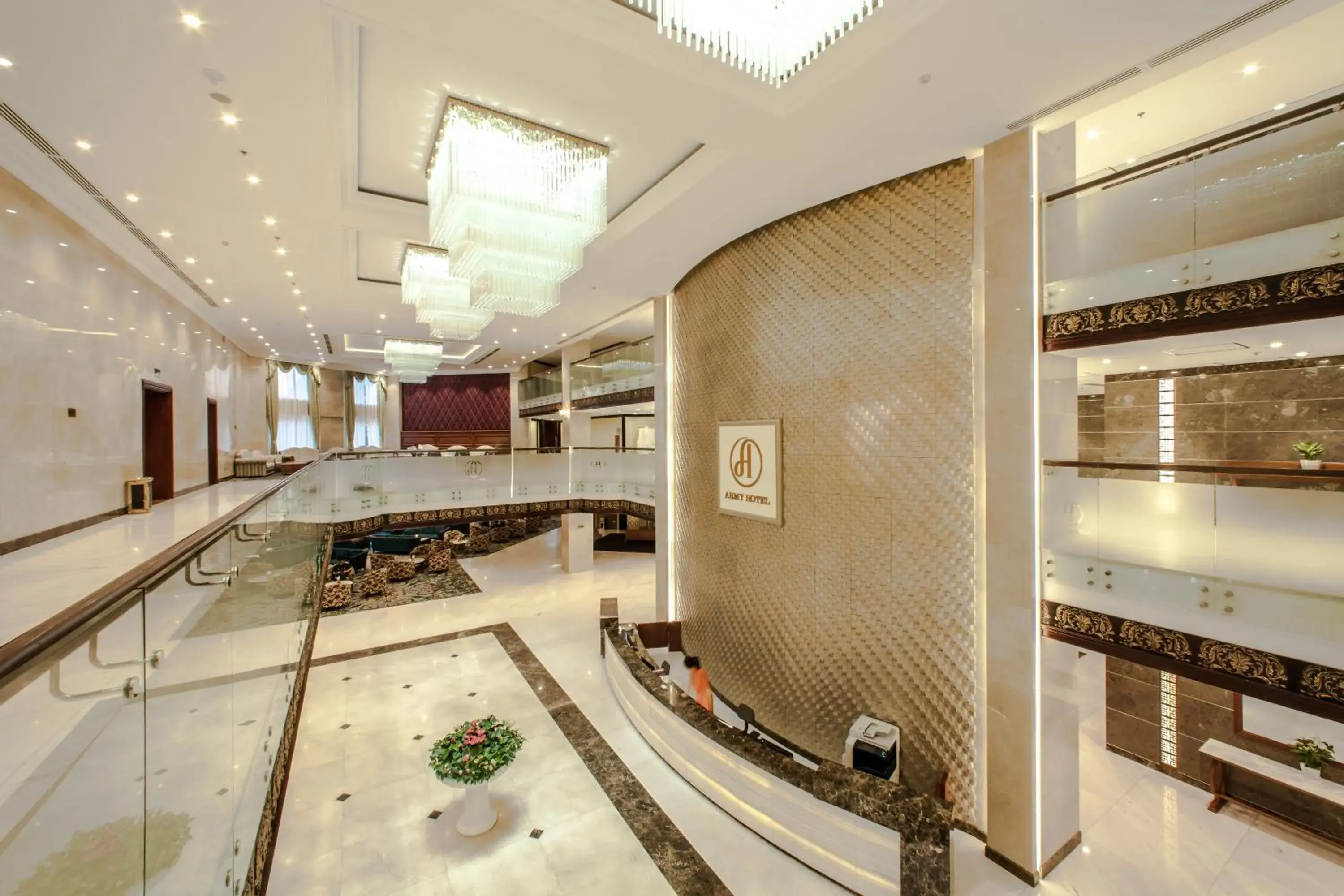 Lobby or reception in Army Hotel Lobby or reception in Army Hotel