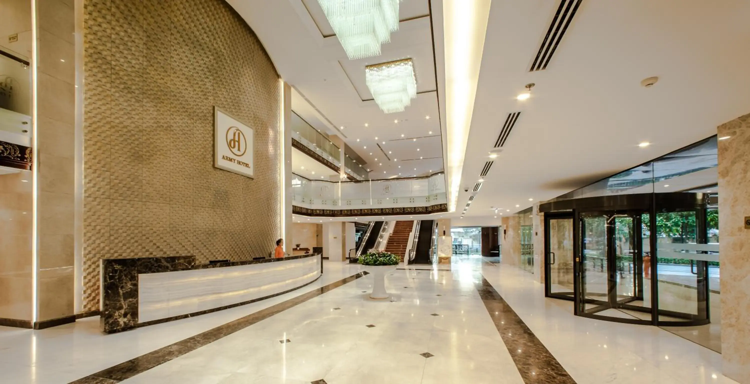 Lobby or reception in Army Hotel Lobby or reception in Army Hotel