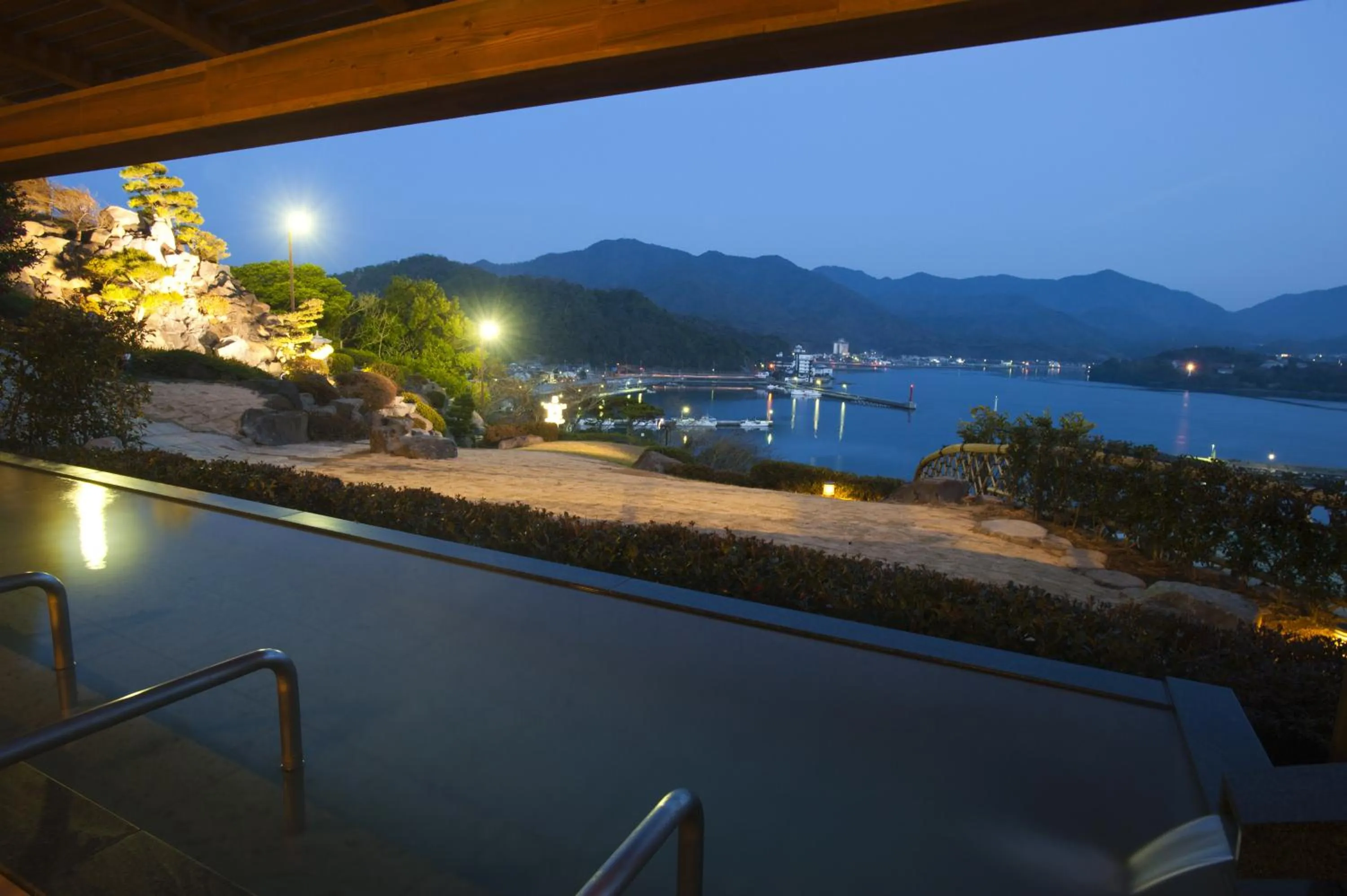 Open Air Bath in Hagi Kanko Hotel