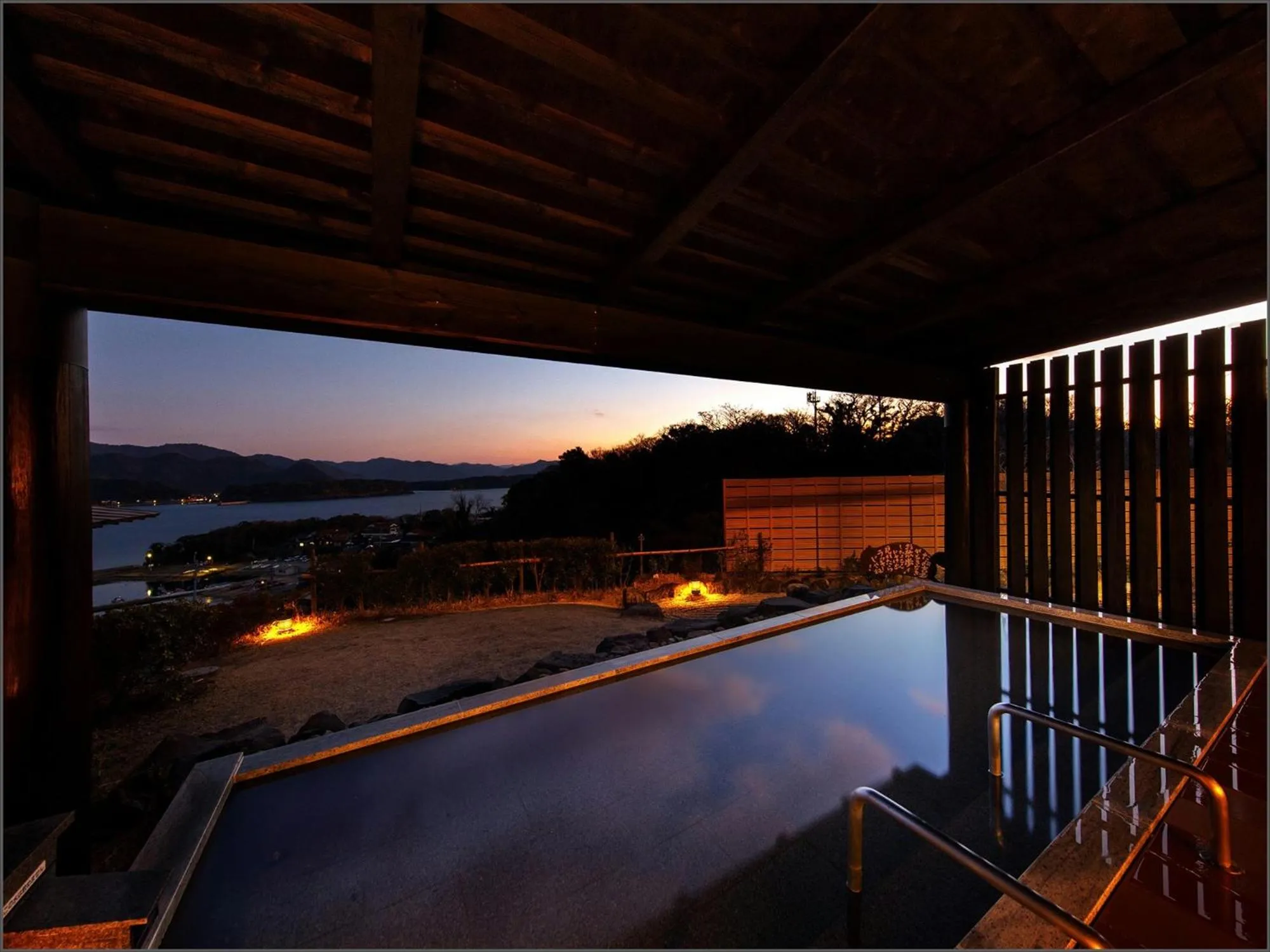 Sunset in Hagi Kanko Hotel