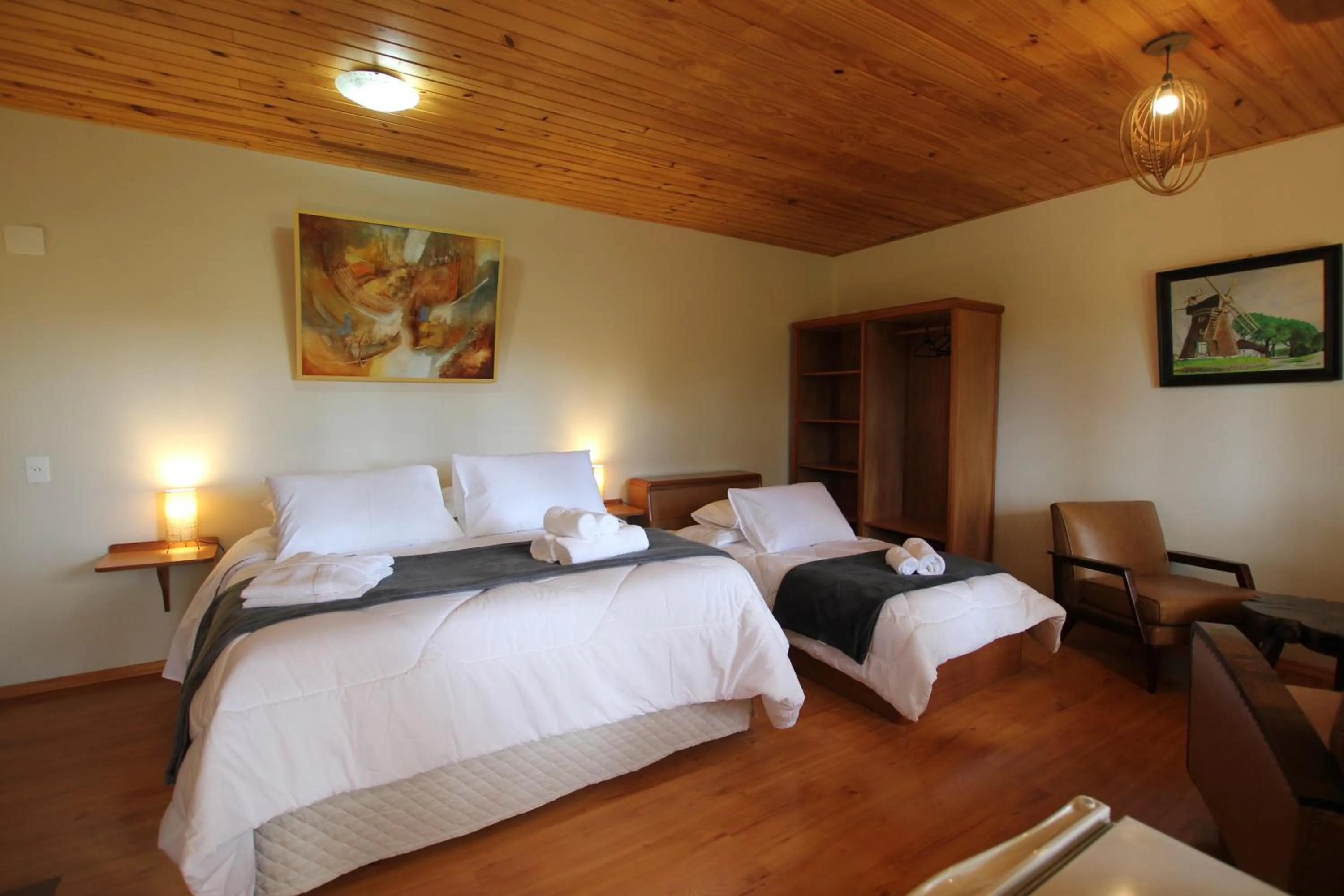 Bed in Pousada Aguia da Montanha