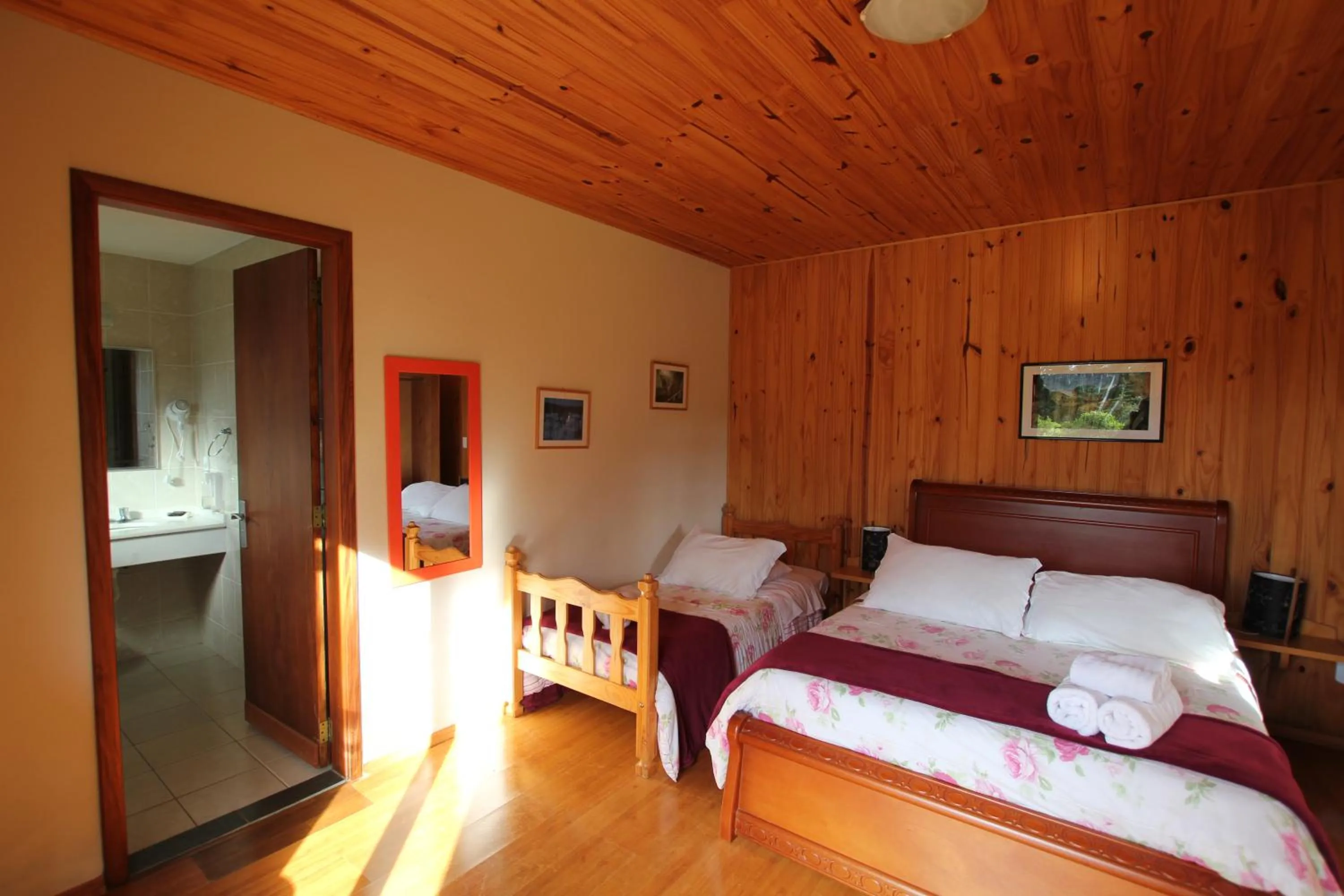 Bed in Pousada Aguia da Montanha