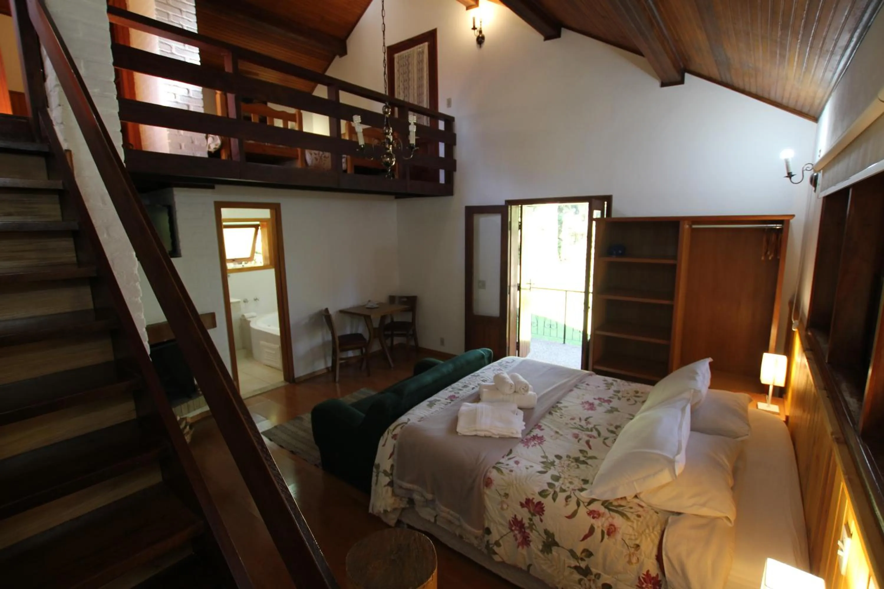 Bed in Pousada Aguia da Montanha