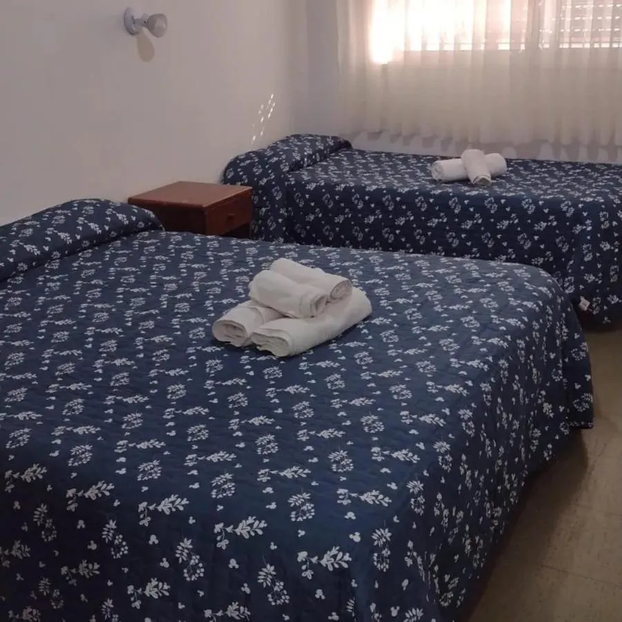 Bed in Hotel Delfin