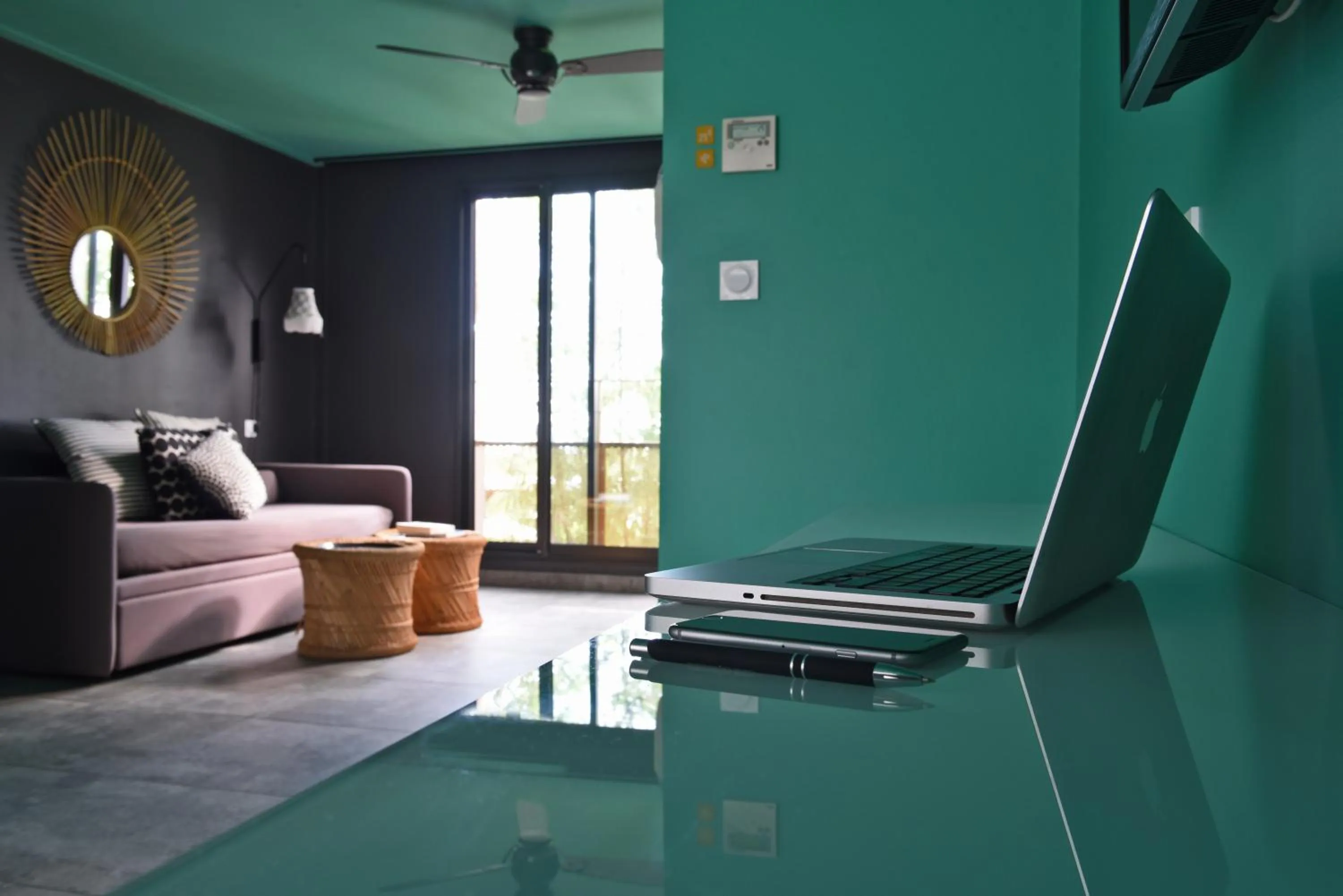 Seating area in Dina Morgabine Saint Gilles