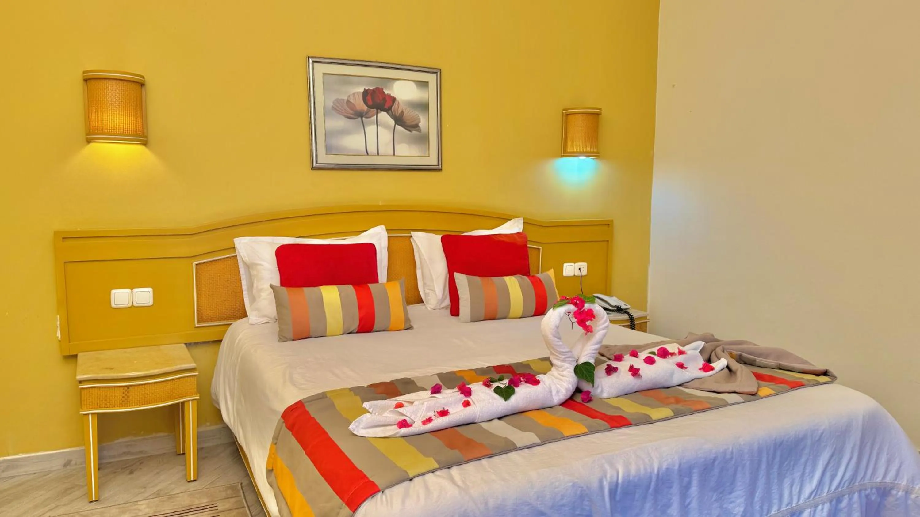 Bed in Hammamet Garden Resort and Spa