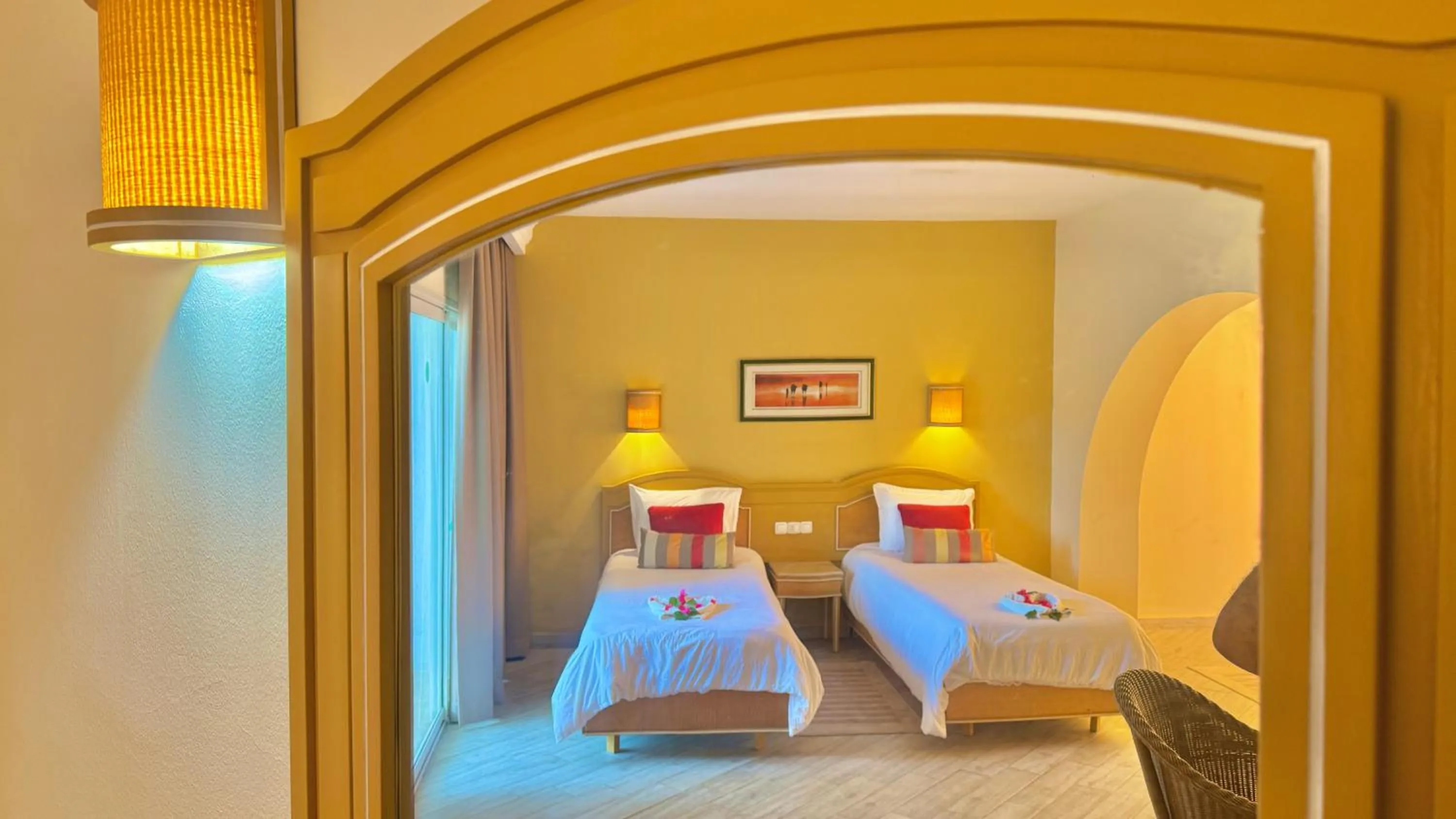 Bed in Hammamet Garden Resort and Spa