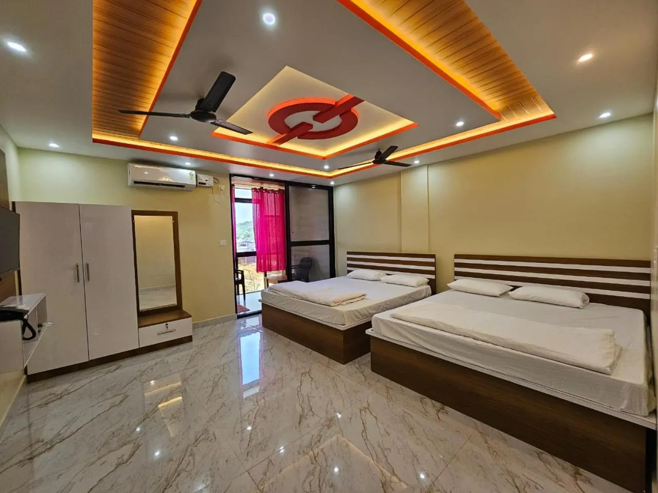 Bed in Ashwini Hotel And Lodging
