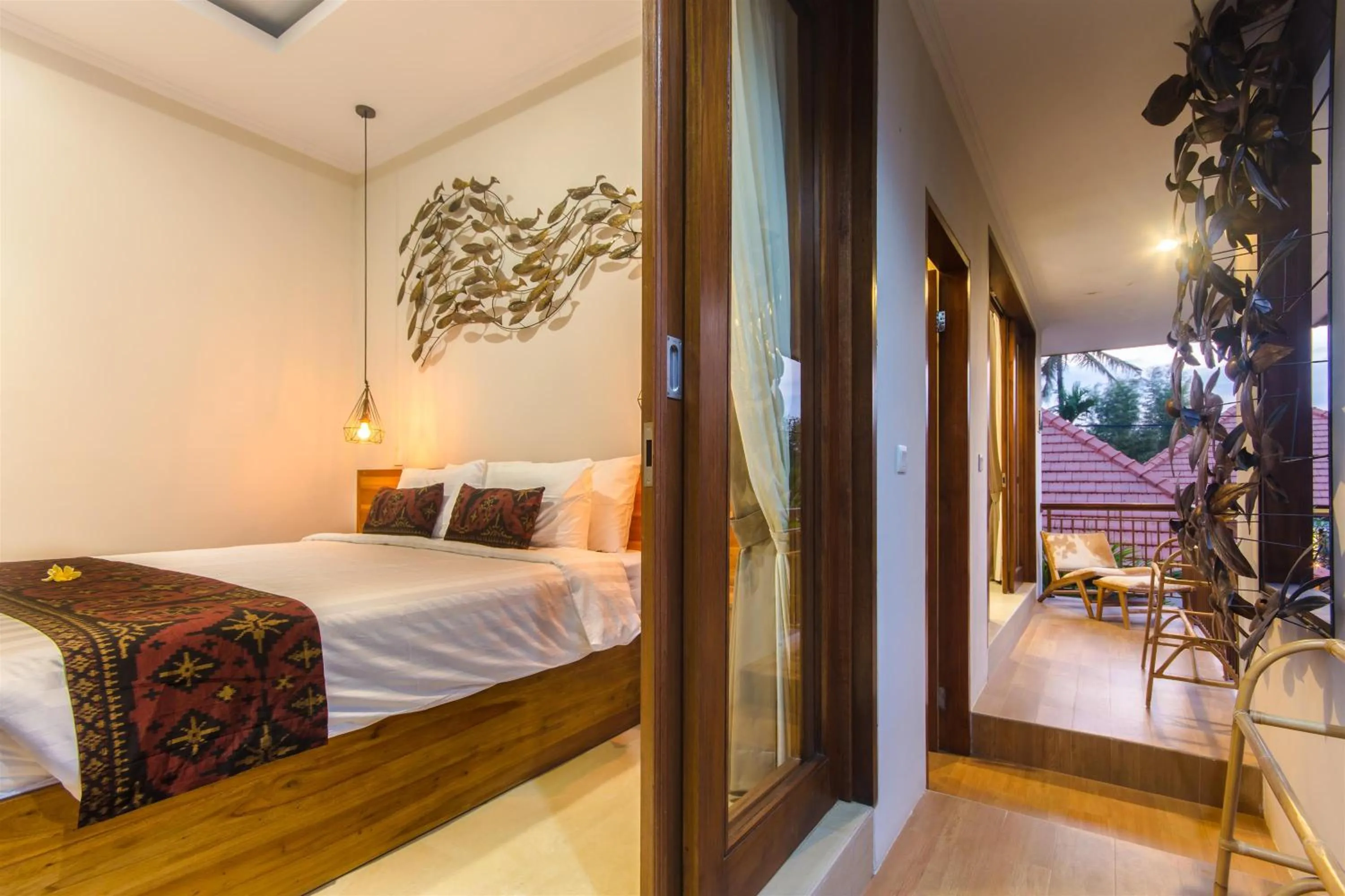 Bed in La-Meli Villas Ubud
