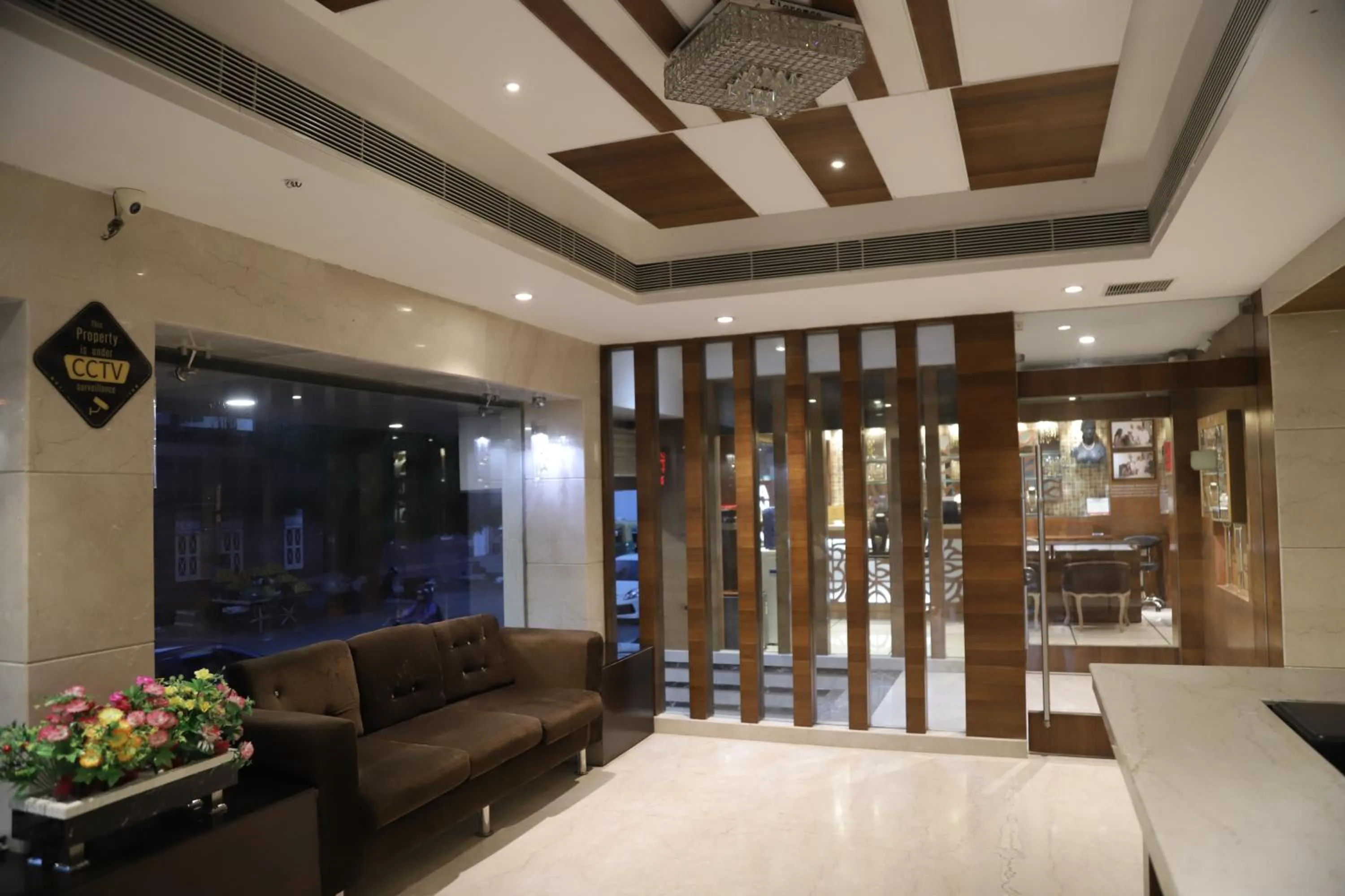 Seating area in The Gandhi International