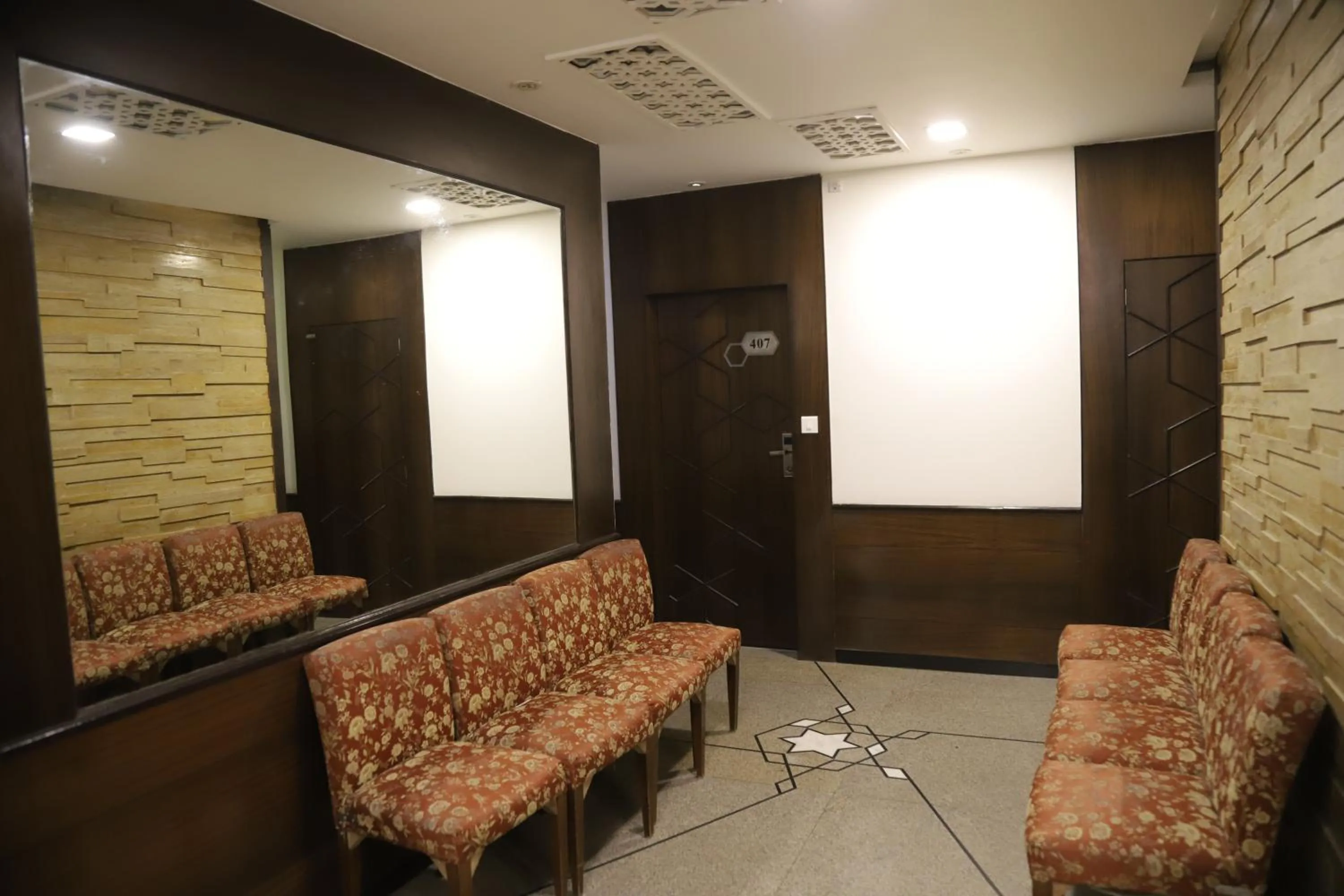 Seating area in The Gandhi International