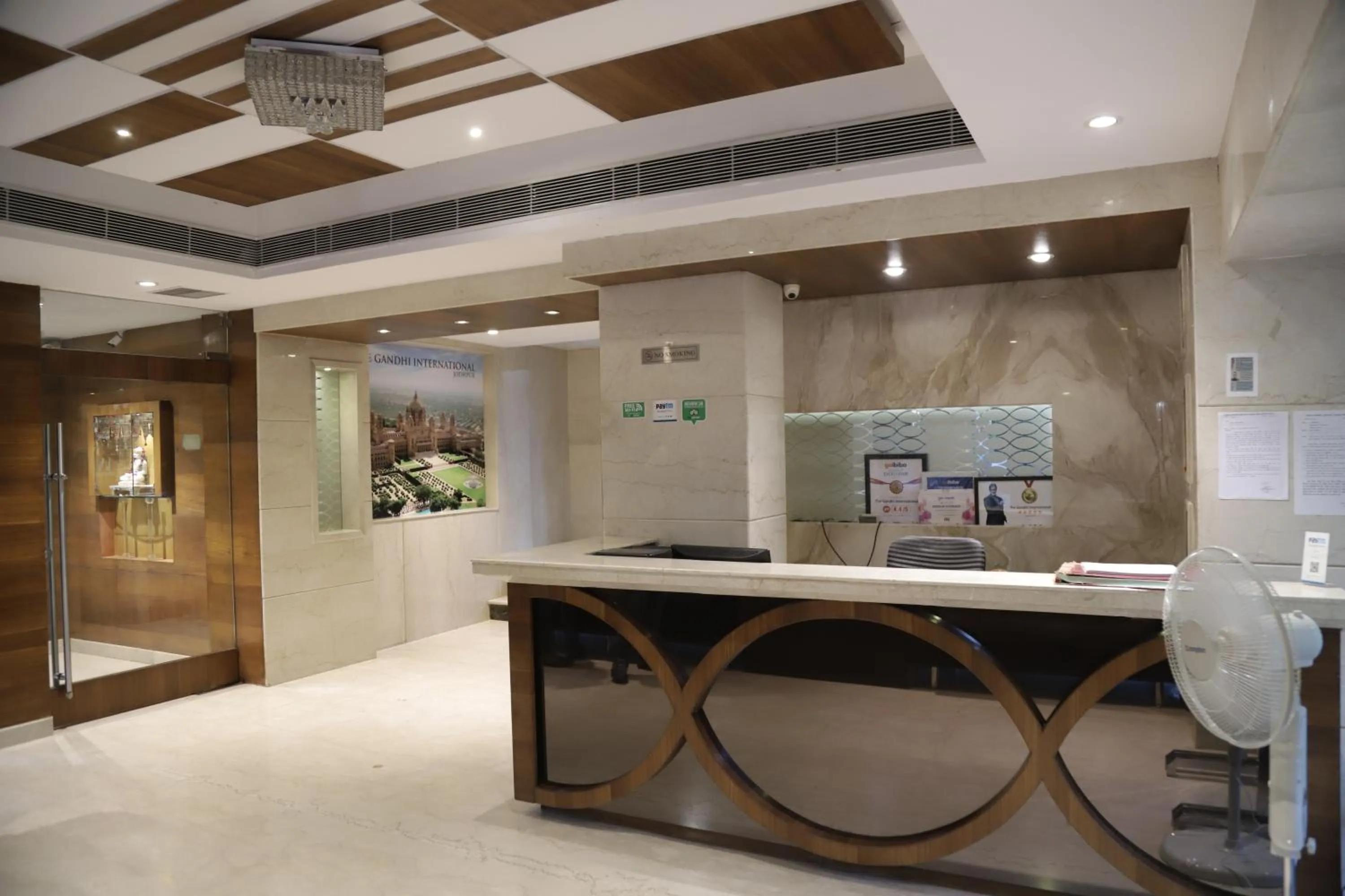 Lobby or reception in The Gandhi International