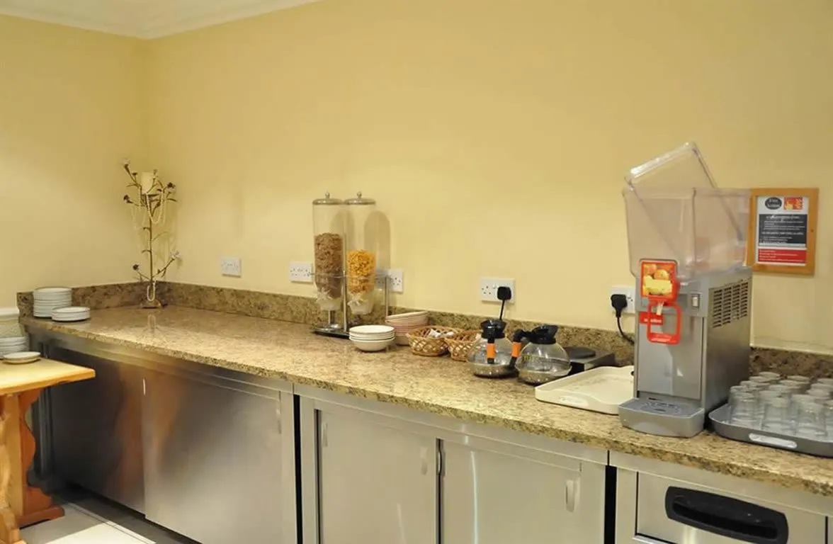 Kitchen or kitchenette in Olympic House Hotel