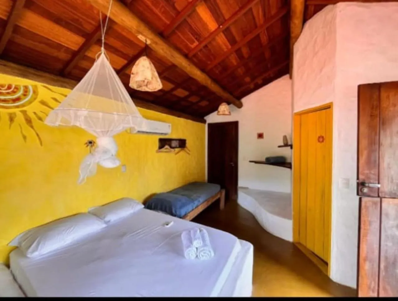 Bed in Pousada Cavallitos d'Amar