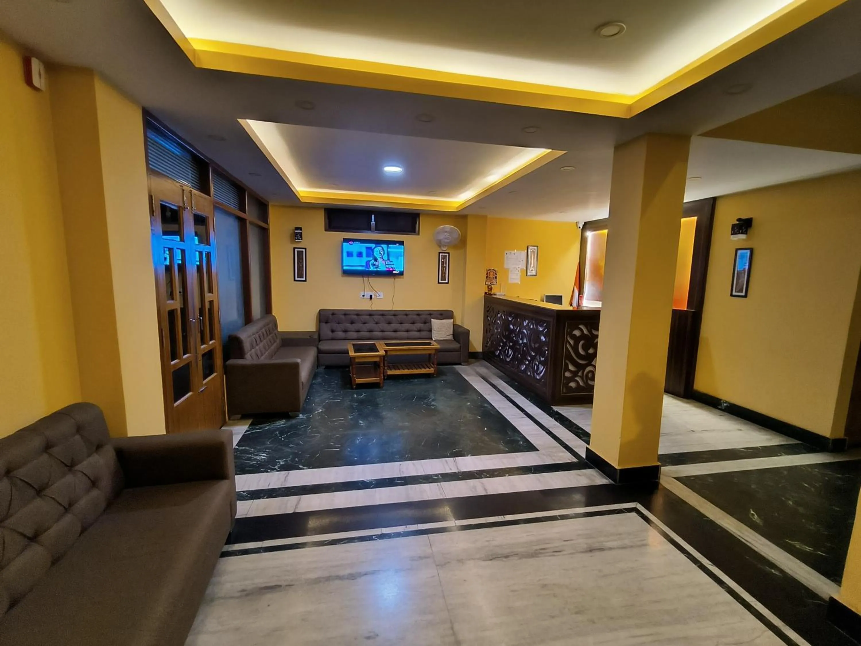 Lobby or reception in Hotel Shanti Palace
