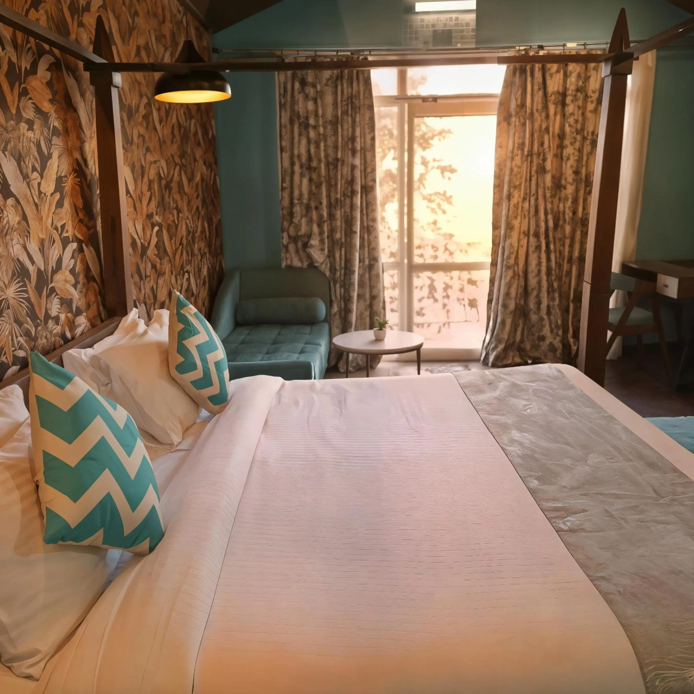 Deluxe Double Room with Balcony in Nazaara Nature Retreat