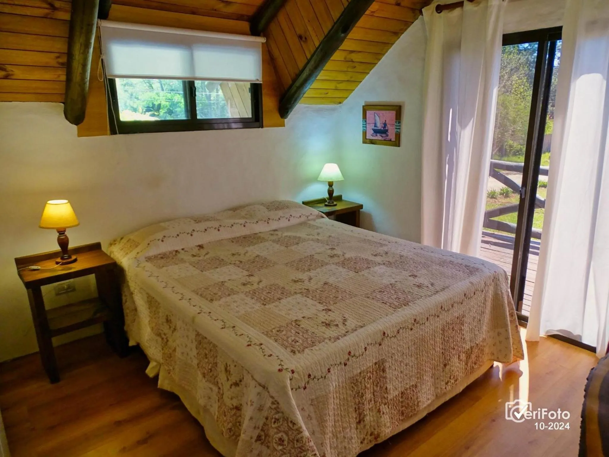 Bed in Bungalows Punta Colorada