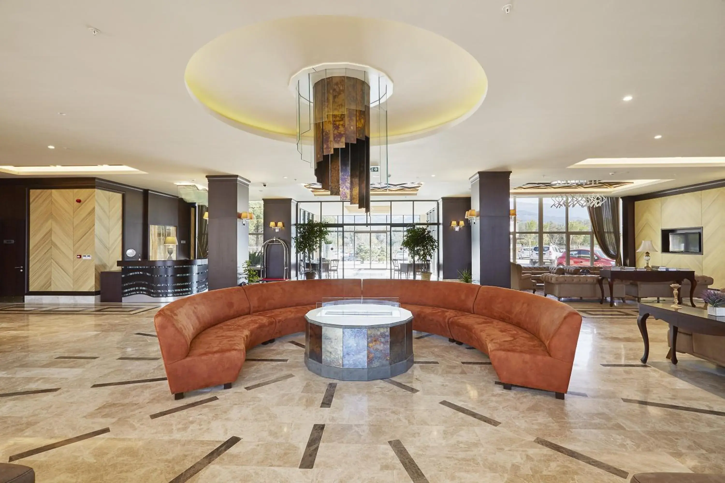 Lobby or reception in Ramada Resort Kazdağlari Thermal & Spa Lobby or reception in Ramada Resort Kazdağlari Thermal & Spa